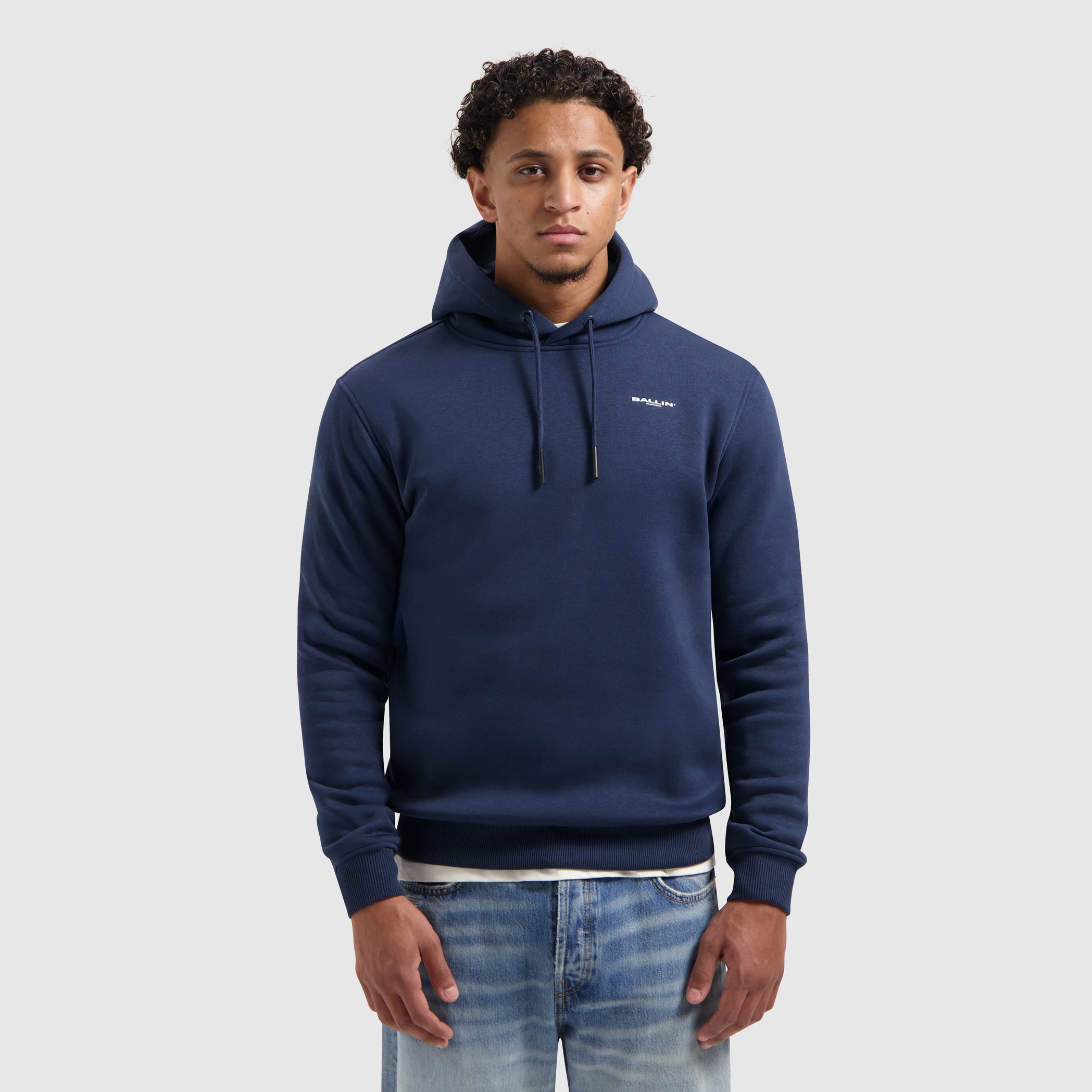 Original Chest Logo Hoodie | Navy