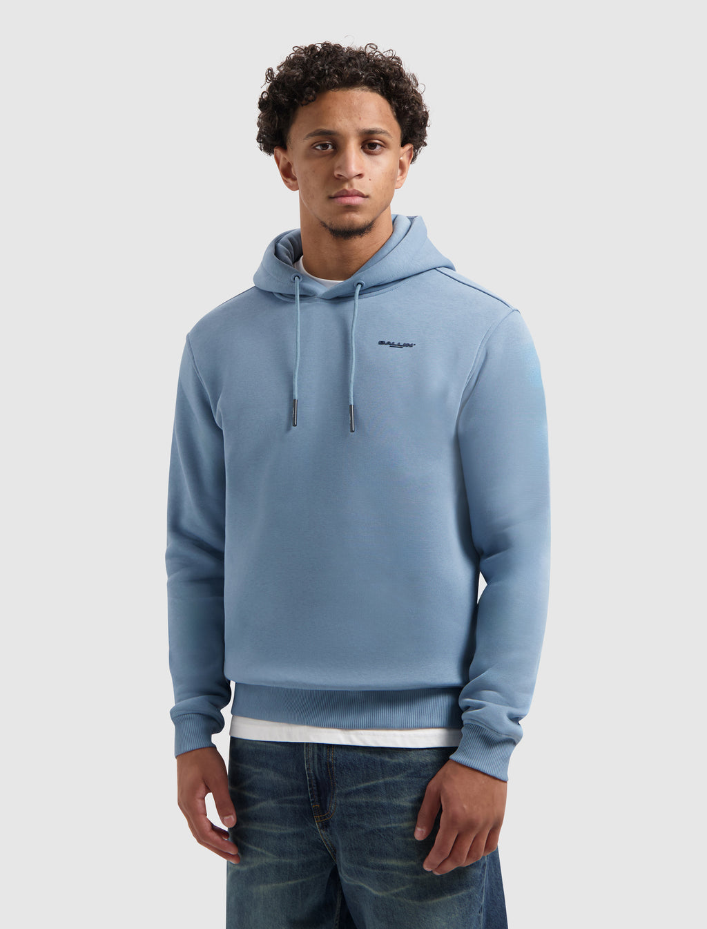 Original Chest Logo Hoodie | Mid Blue Grey