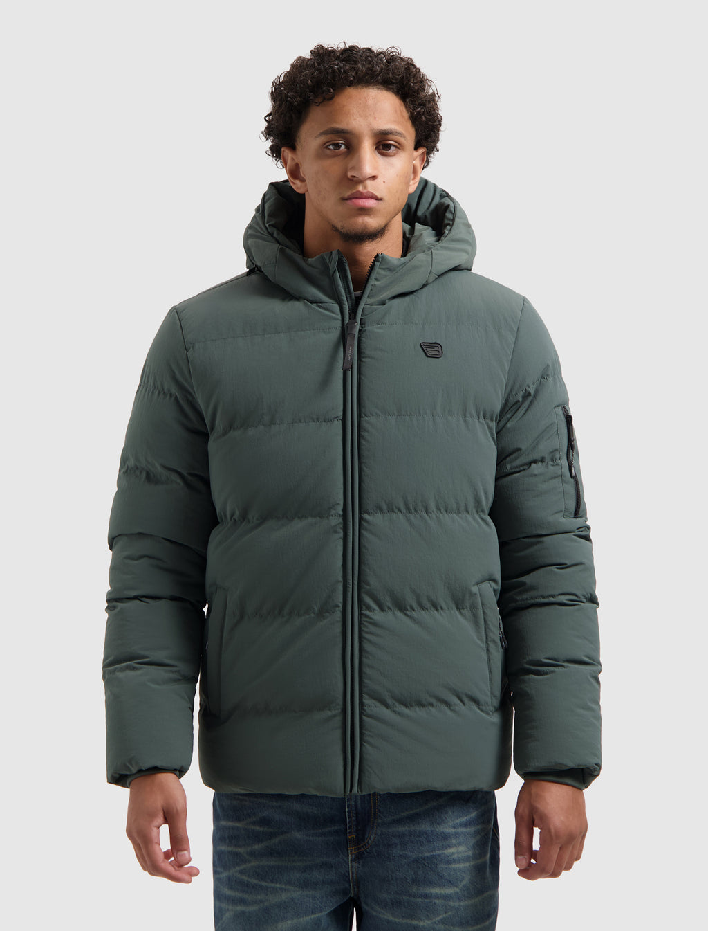 Puffer Jacket | Army Green