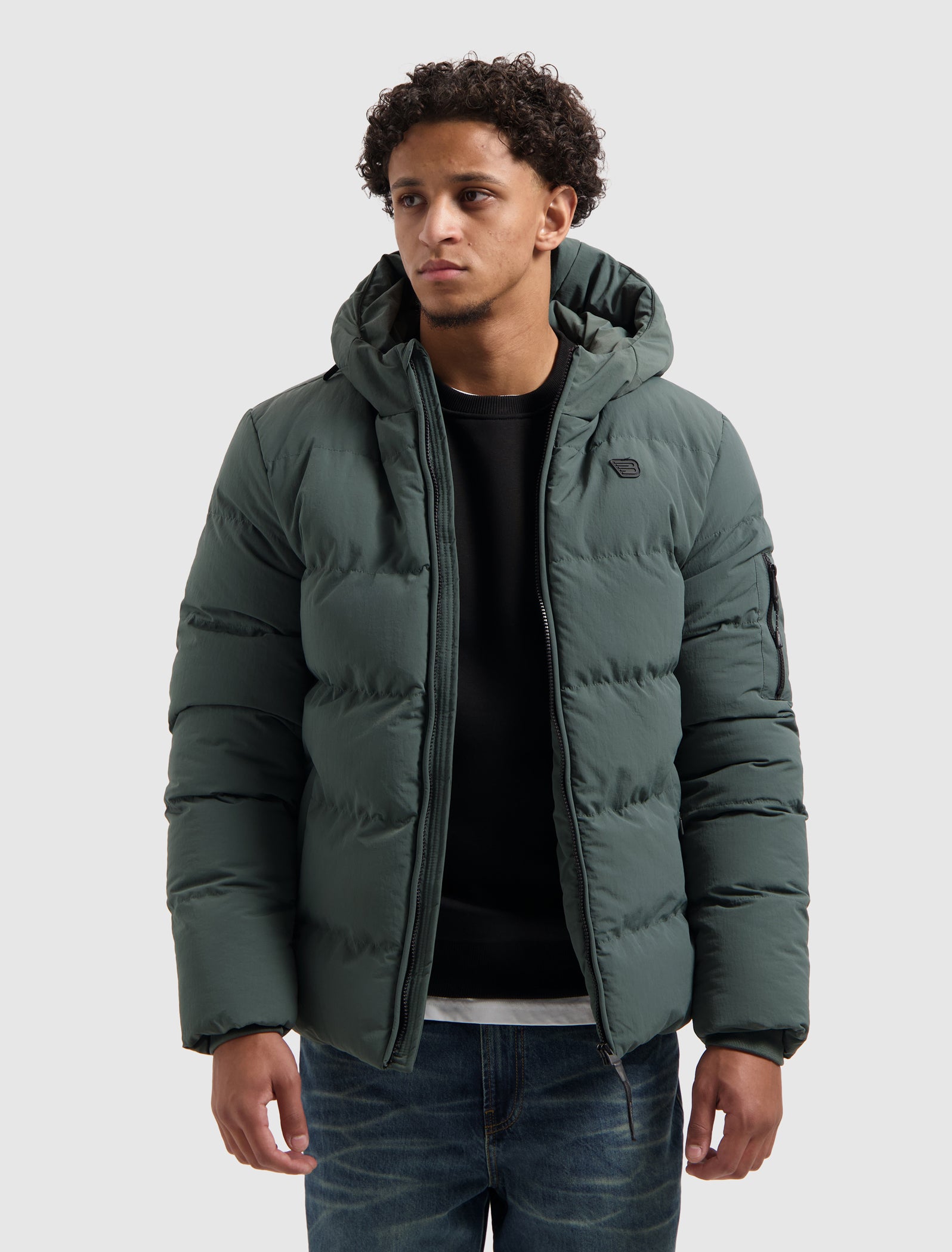 Puffer Jacket | Army Green