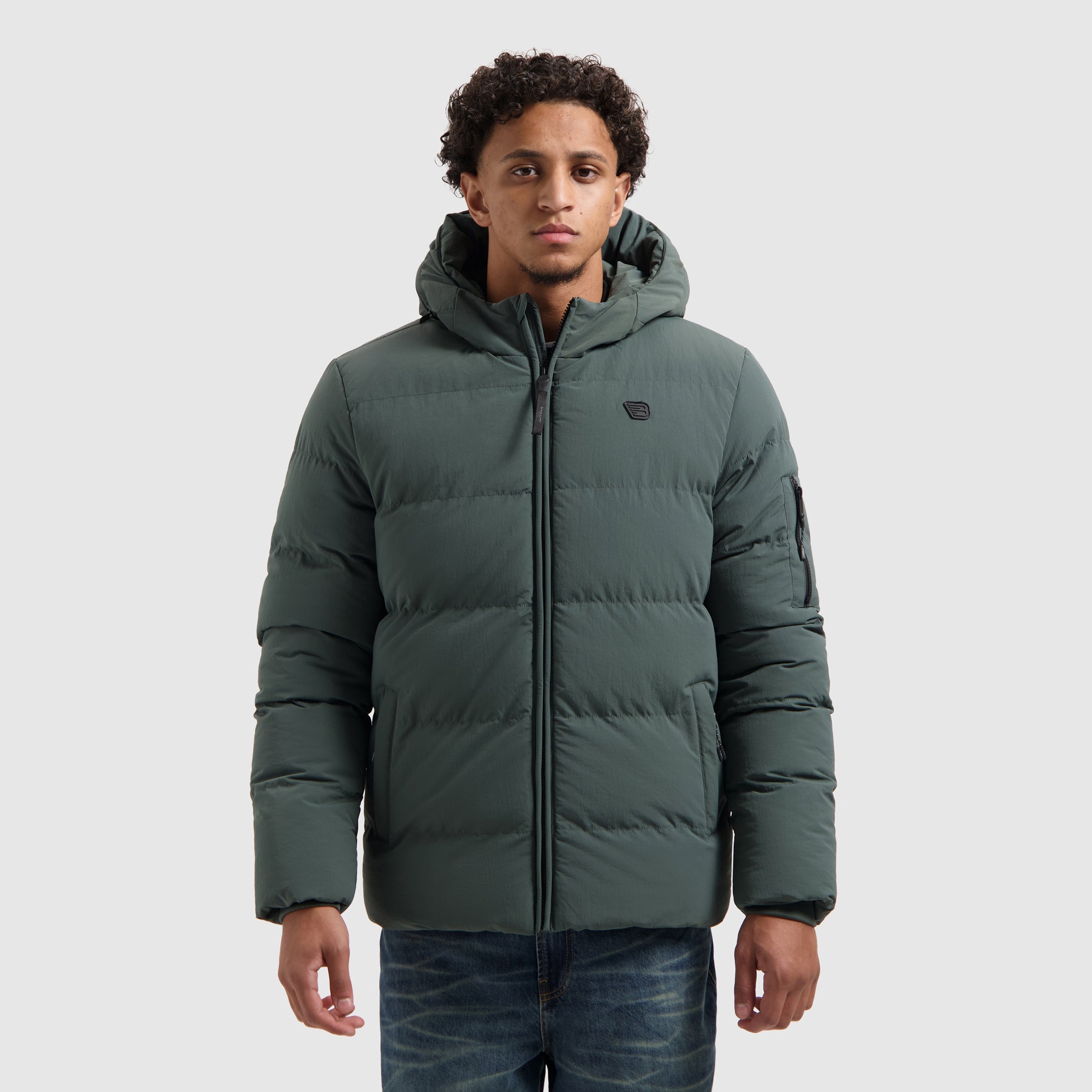 Puffer Jacket | Army Green