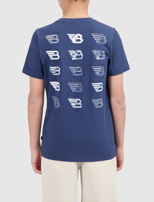 Junior Scribble Icon Logo T-shirt | Navy