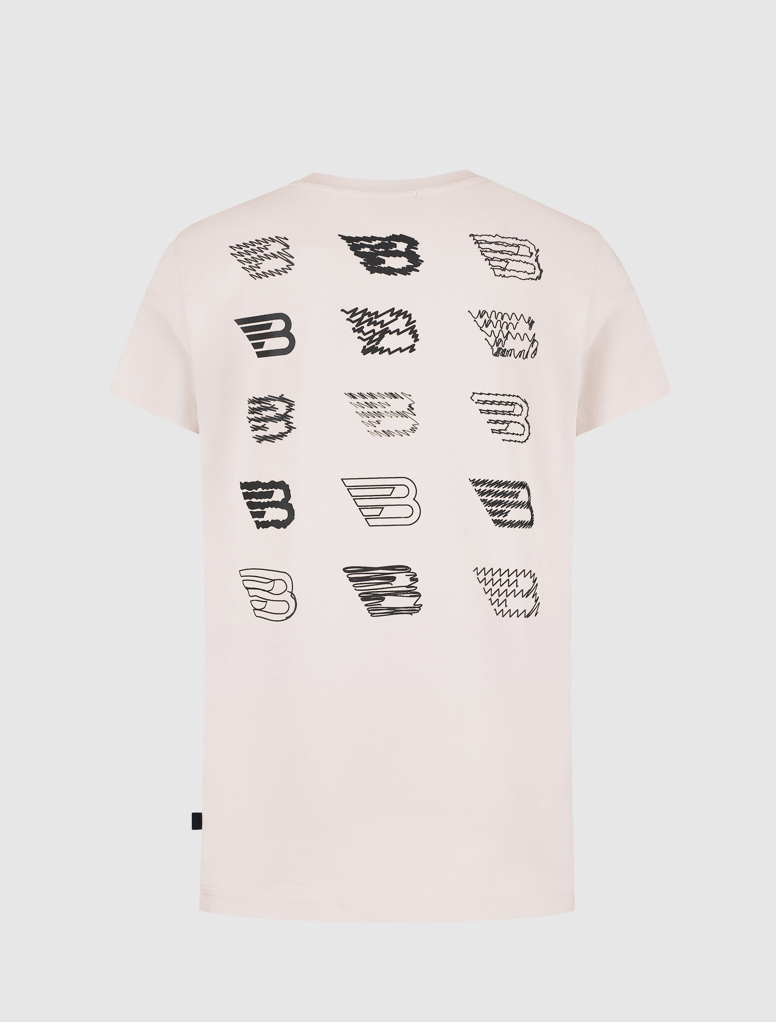 Junior Scribble Icon Logo T-shirt | Sand