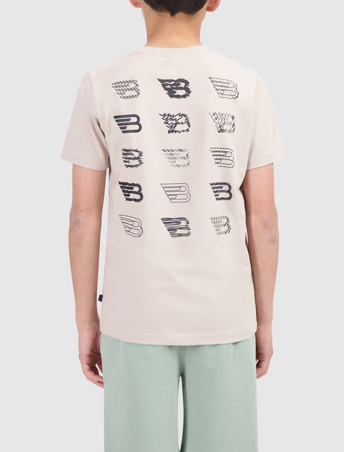 Junior Scribble Icon Logo T-shirt | Sand