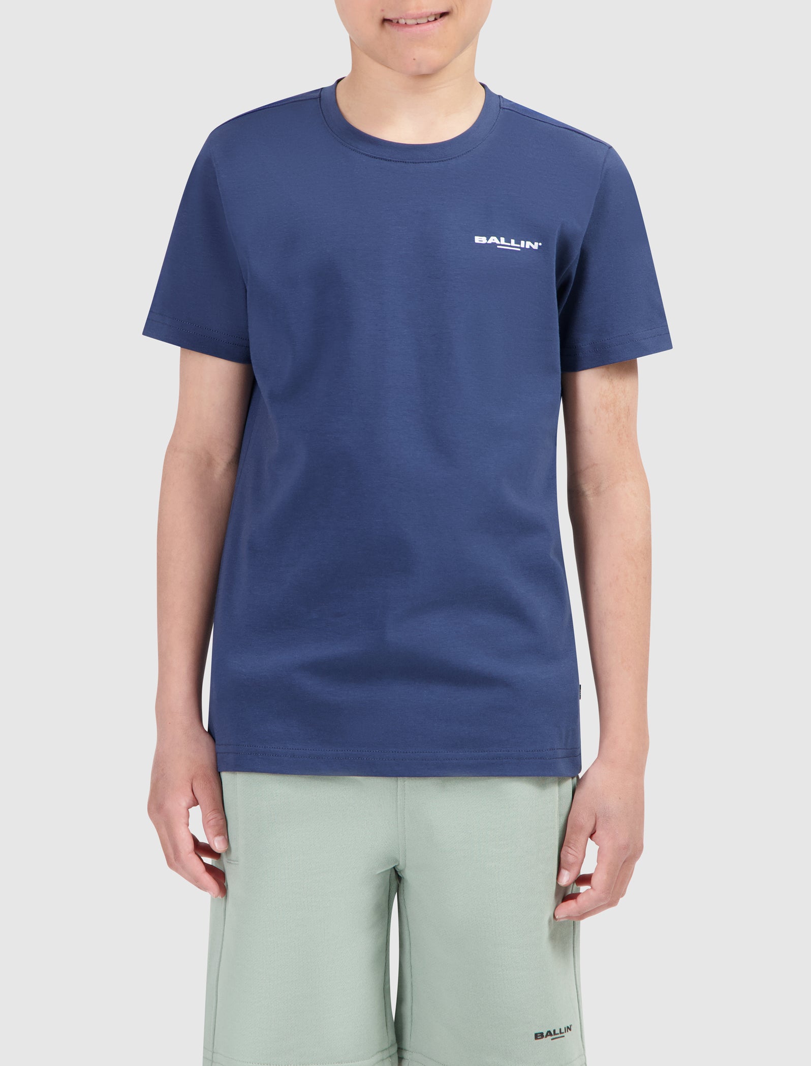 Junior Fading Logo T-shirt | Navy