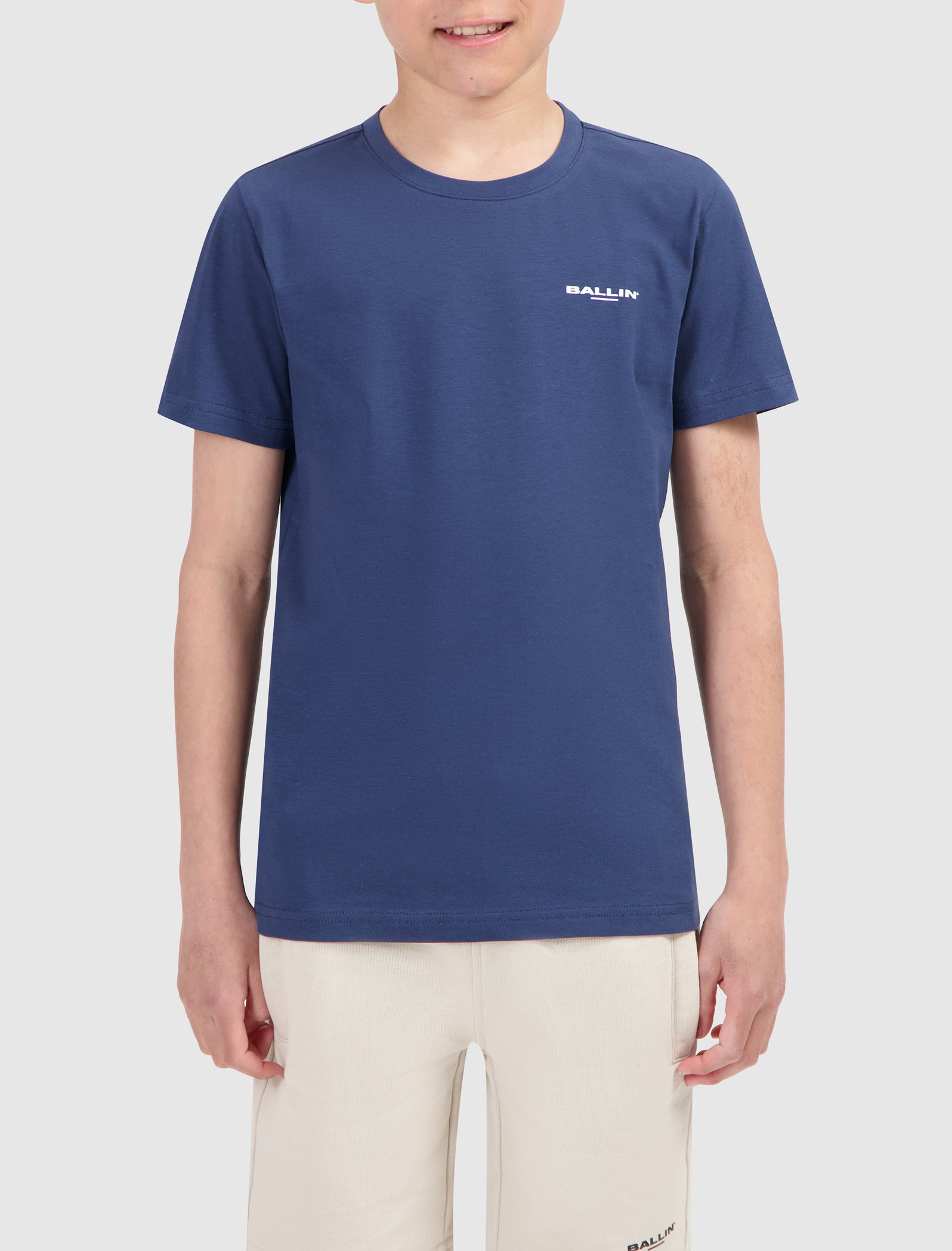 Junior Fish-Eye Logo T-shirt | Navy
