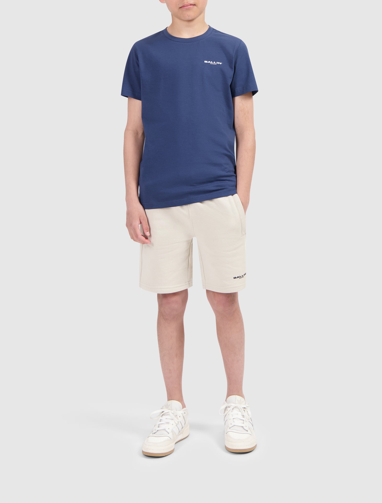 Junior Fish-Eye Logo T-shirt | Navy