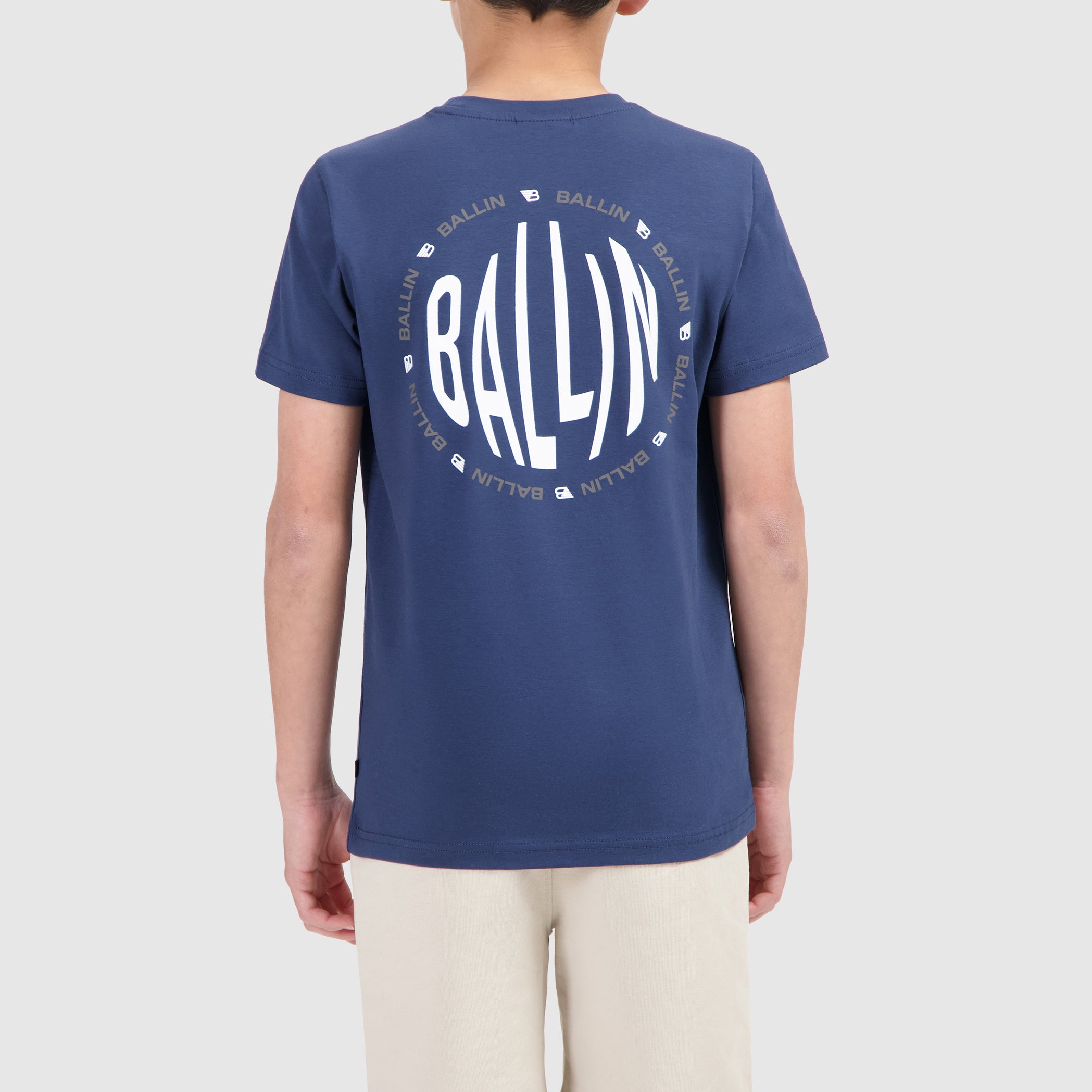 Junior Fish-Eye Logo T-shirt | Navy
