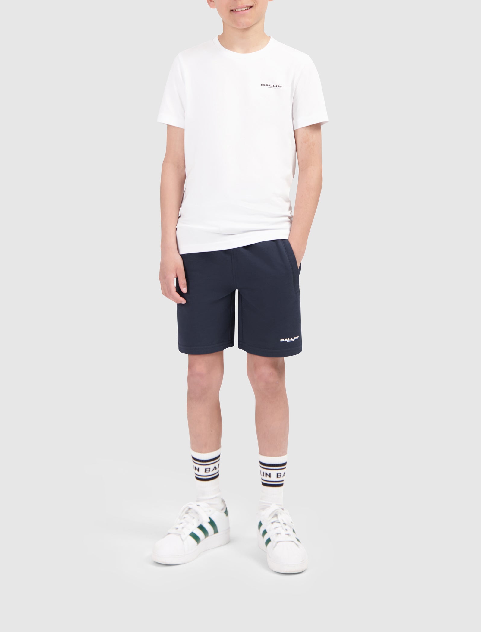 Junior Vertical Circle's Logo T-shirt | White