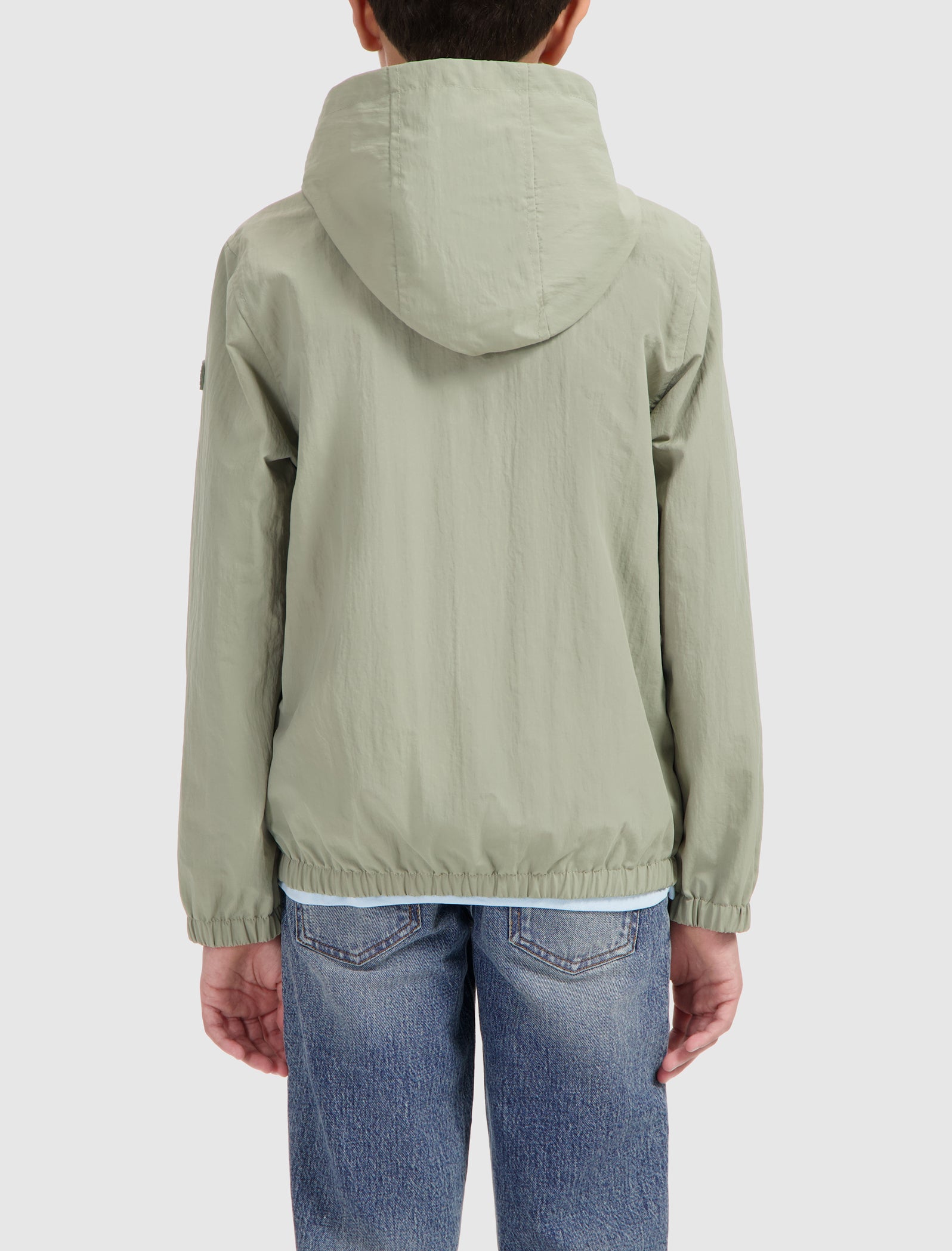 Junior Windstopper Logo Jacket | Light Army