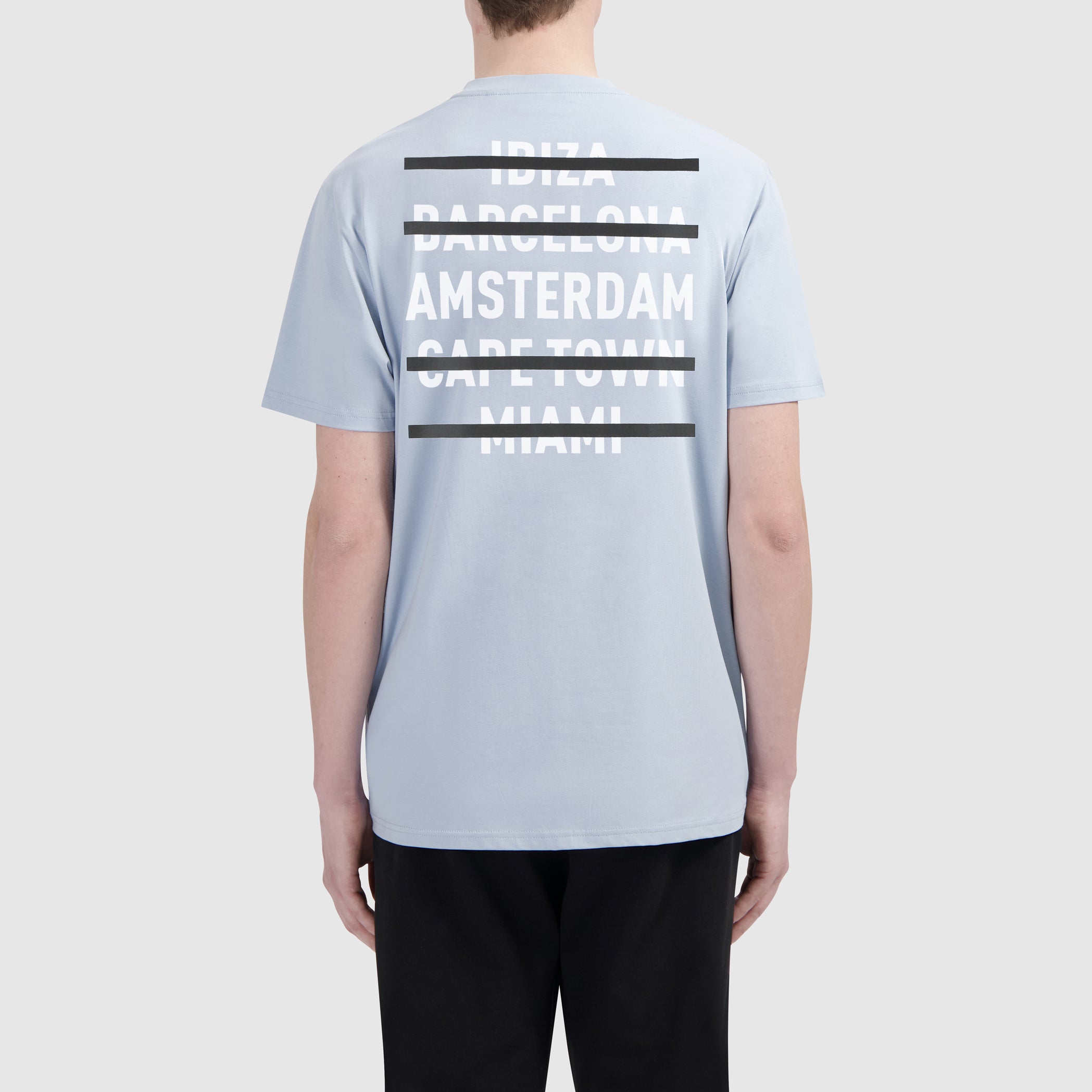 World Cities T-shirt | Blue Grey