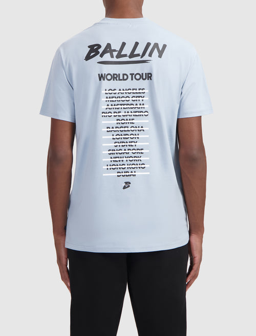 World Tour T-shirt | Blue Grey