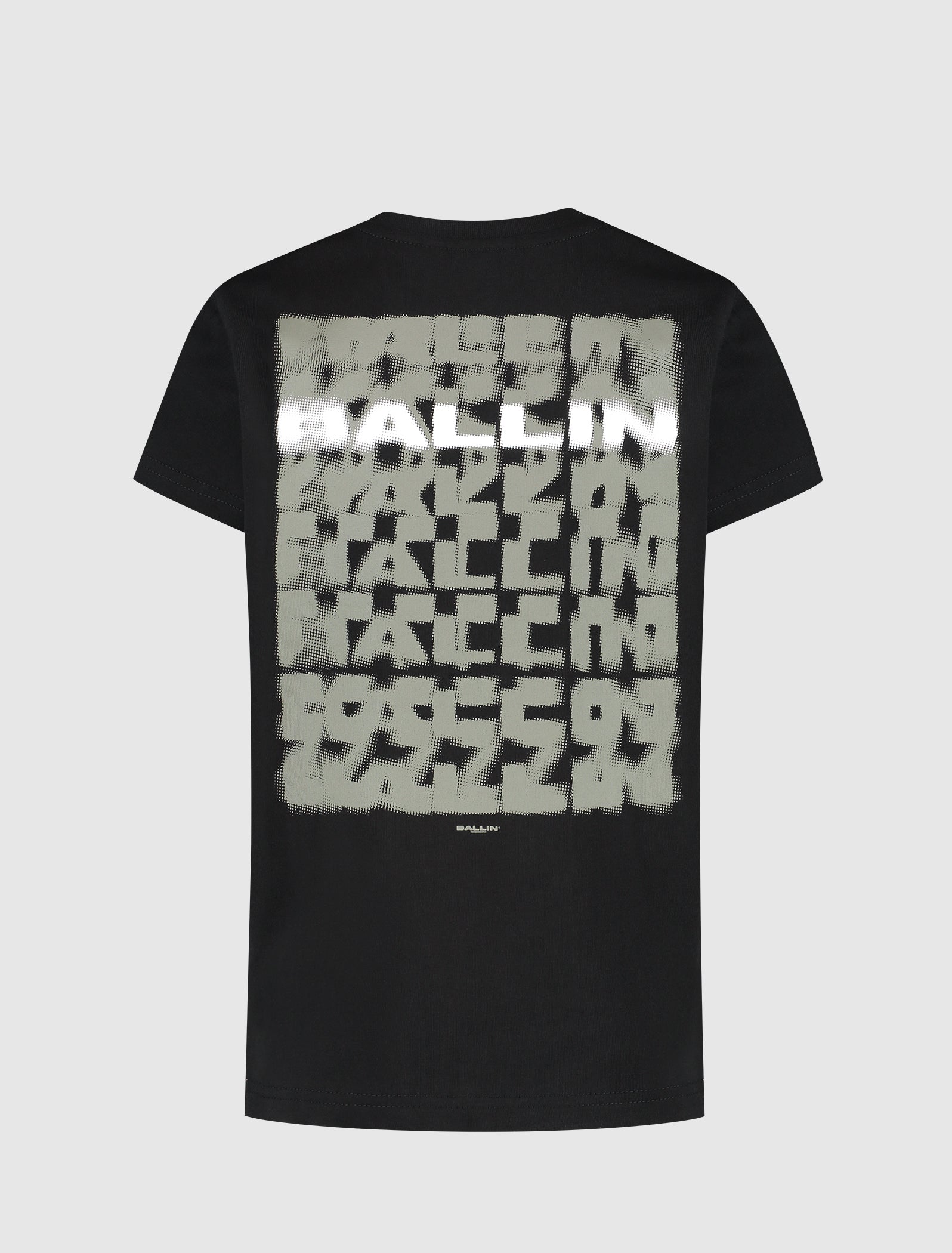 Junior Faded Halftone T-shirt | Black