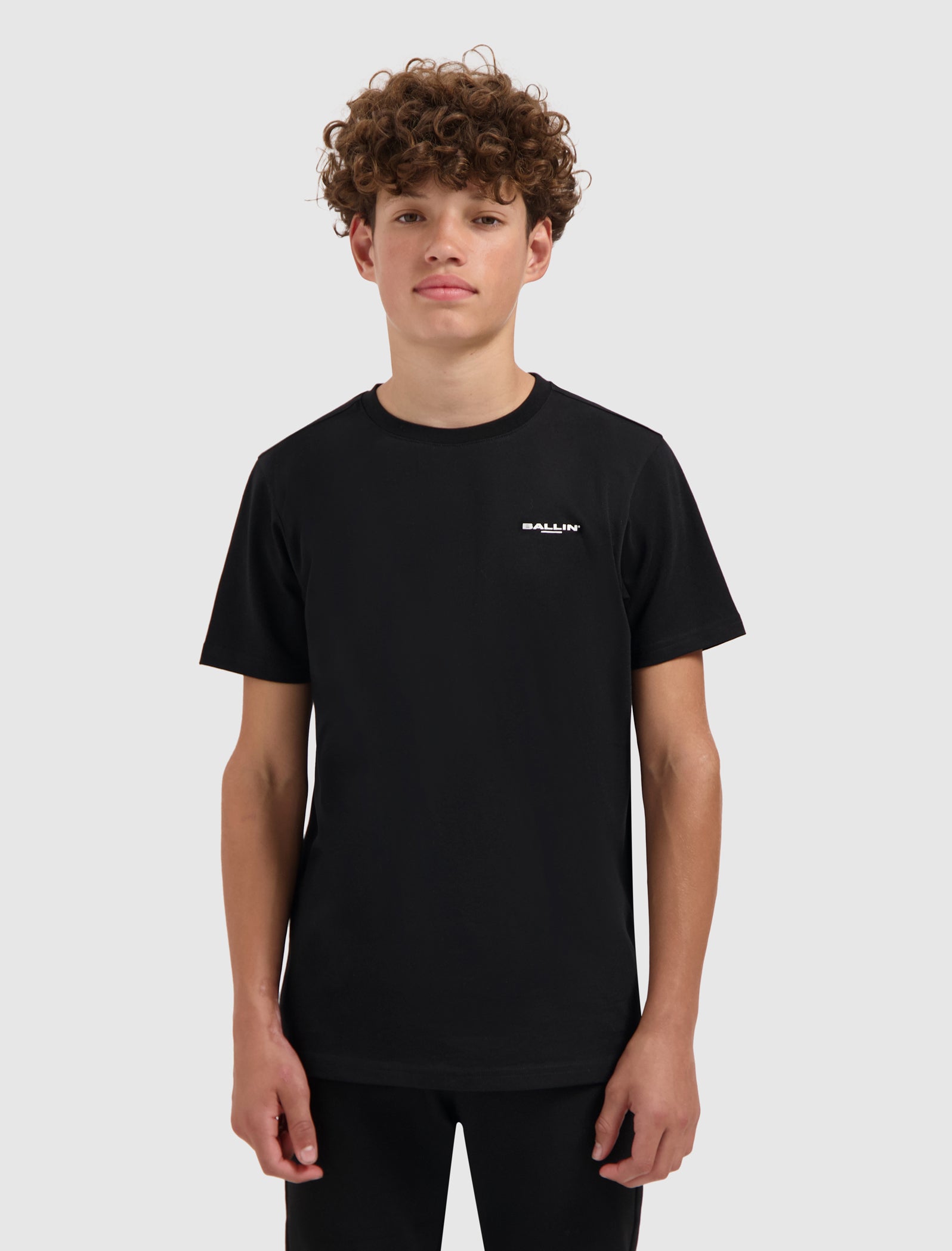 Junior Faded Halftone T-shirt | Black