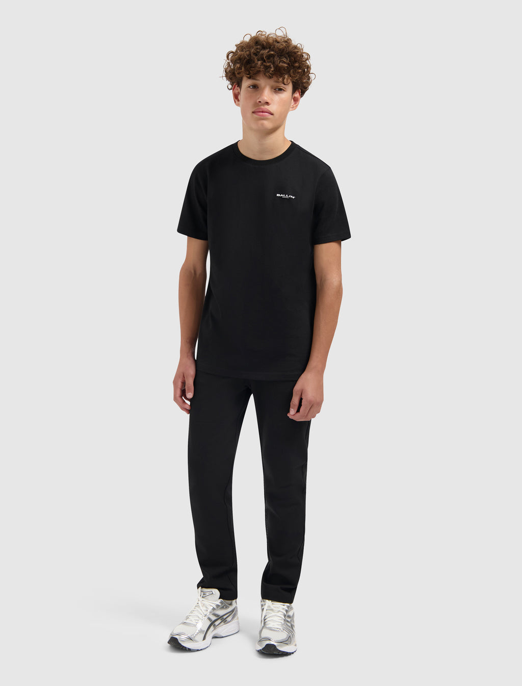 Junior Faded Halftone T-shirt | Black