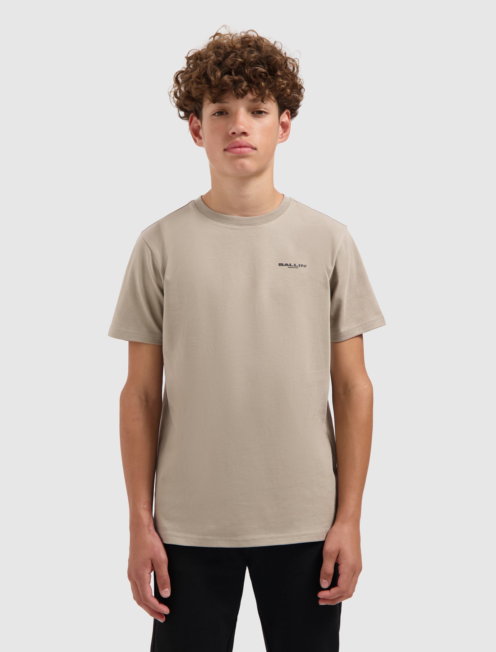 Junior Faded Halftone T-shirt | Taupe