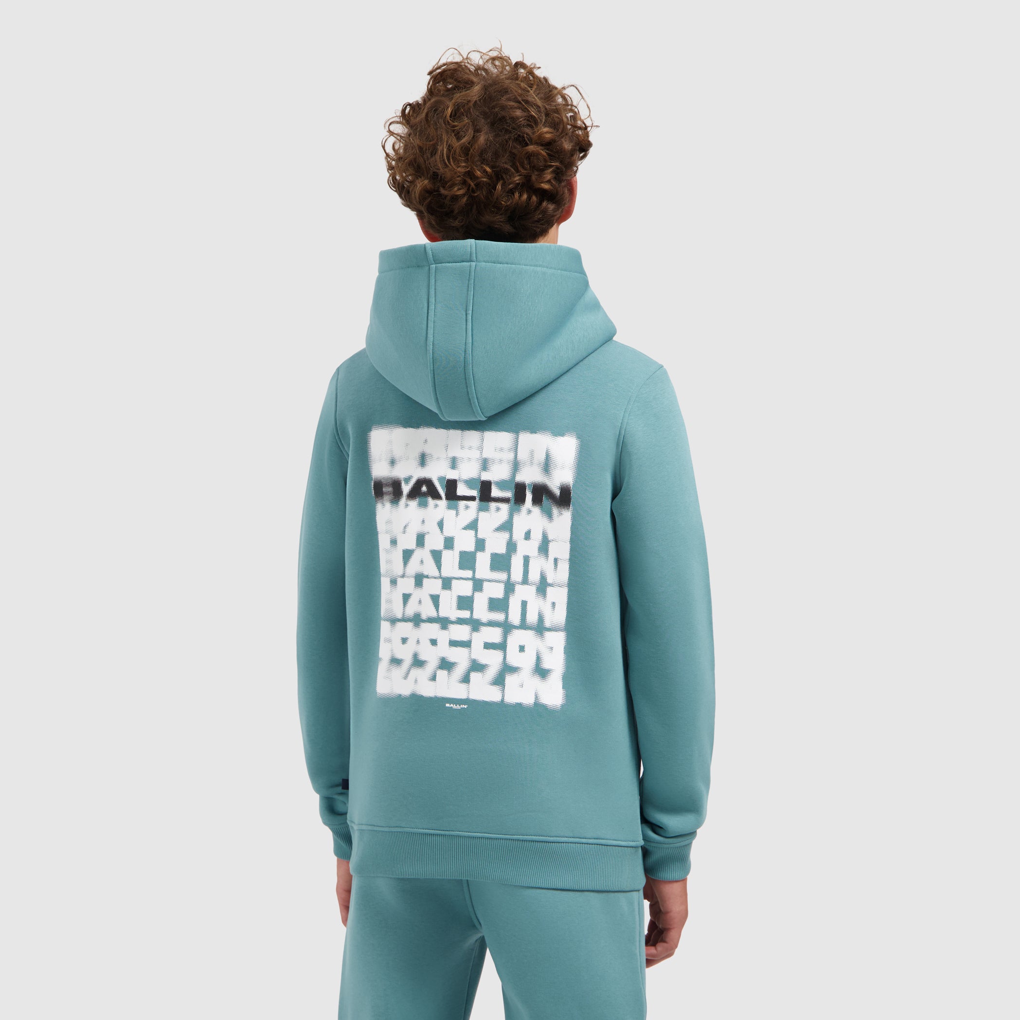 Junior Faded Halftone Hoodie | Green