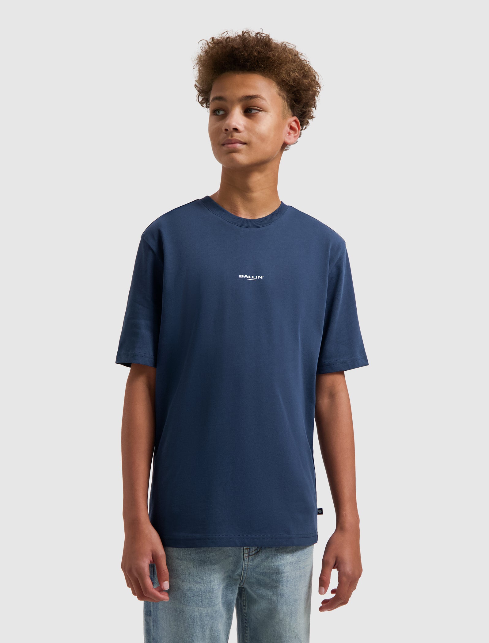 Junior Abstract Sea Creatures T-shirt | Navy