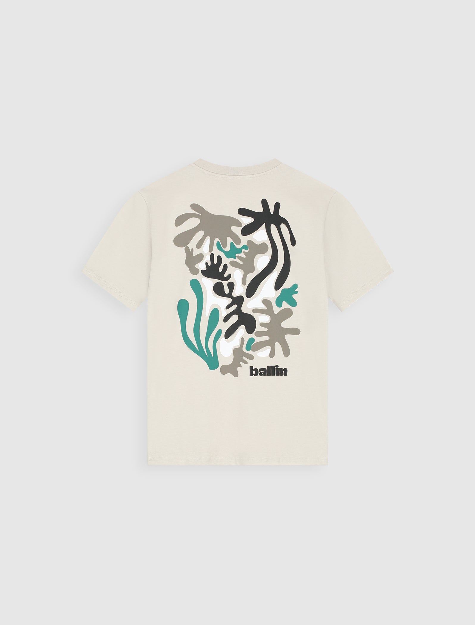 Junior Abstract Sea Creatures T-shirt | Taupe