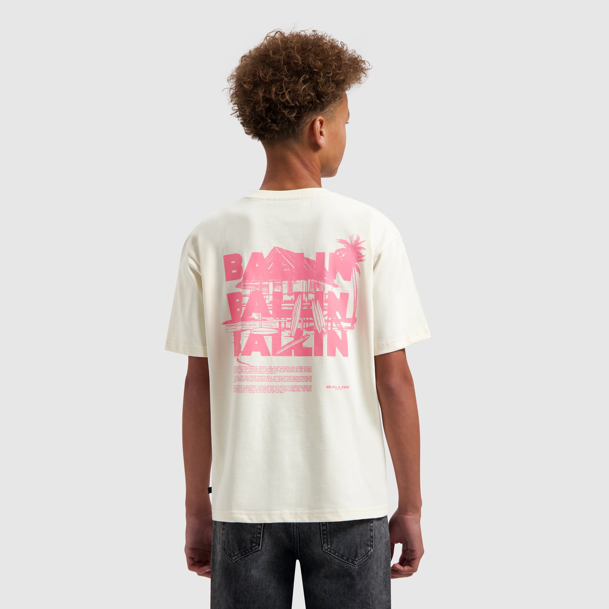 Junior Surfers Paradise House T-shirt | Ecru