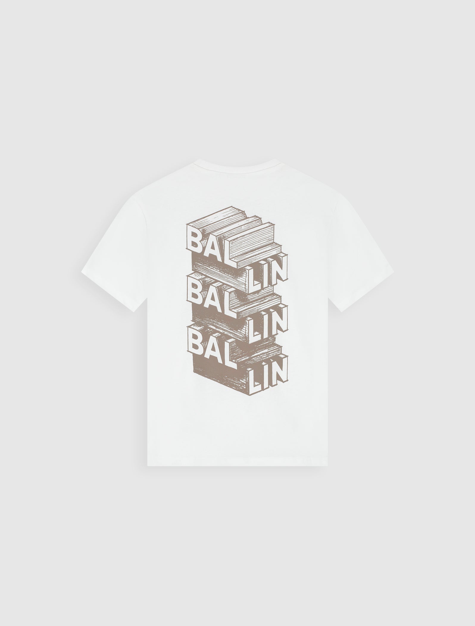 Junior Stacked Logo Sketch T-shirt | White