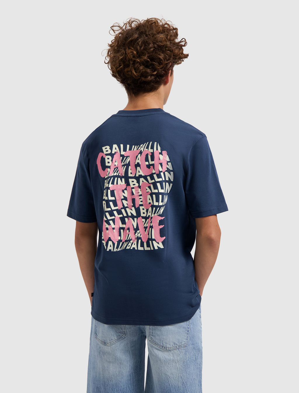 Junior Catch The Wave T-shirt | Navy