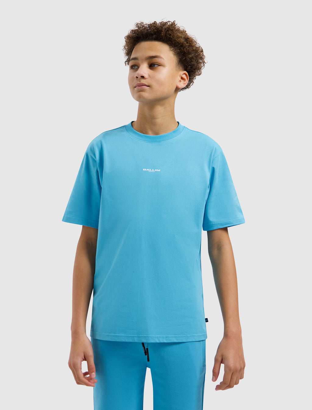 Junior In Search Of Lost Letters T-shirt | Mid Blue
