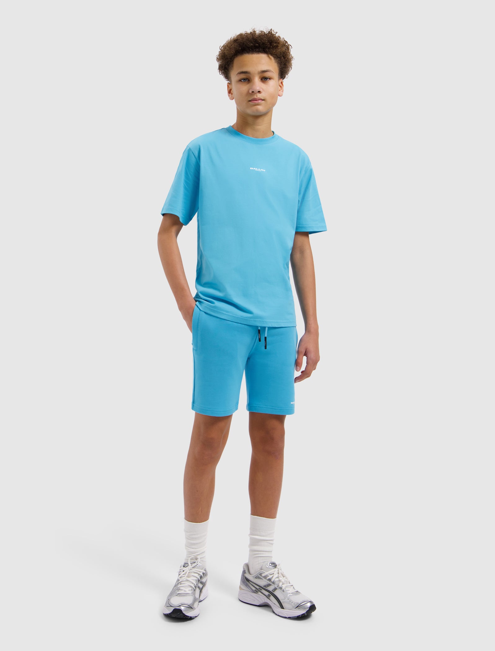 Junior In Search Of Lost Letters T-shirt | Mid Blue