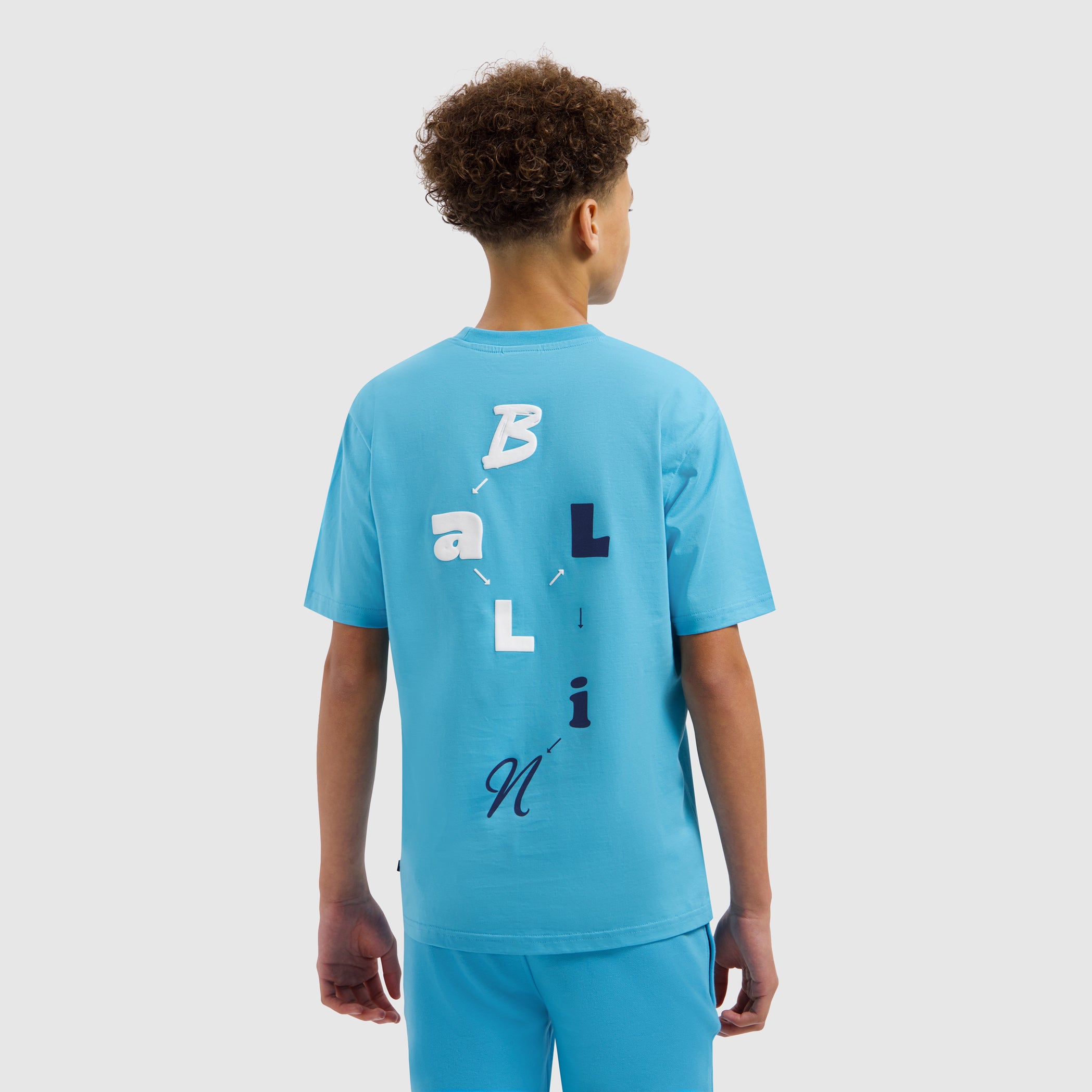 Junior In Search Of Lost Letters T-shirt | Mid Blue