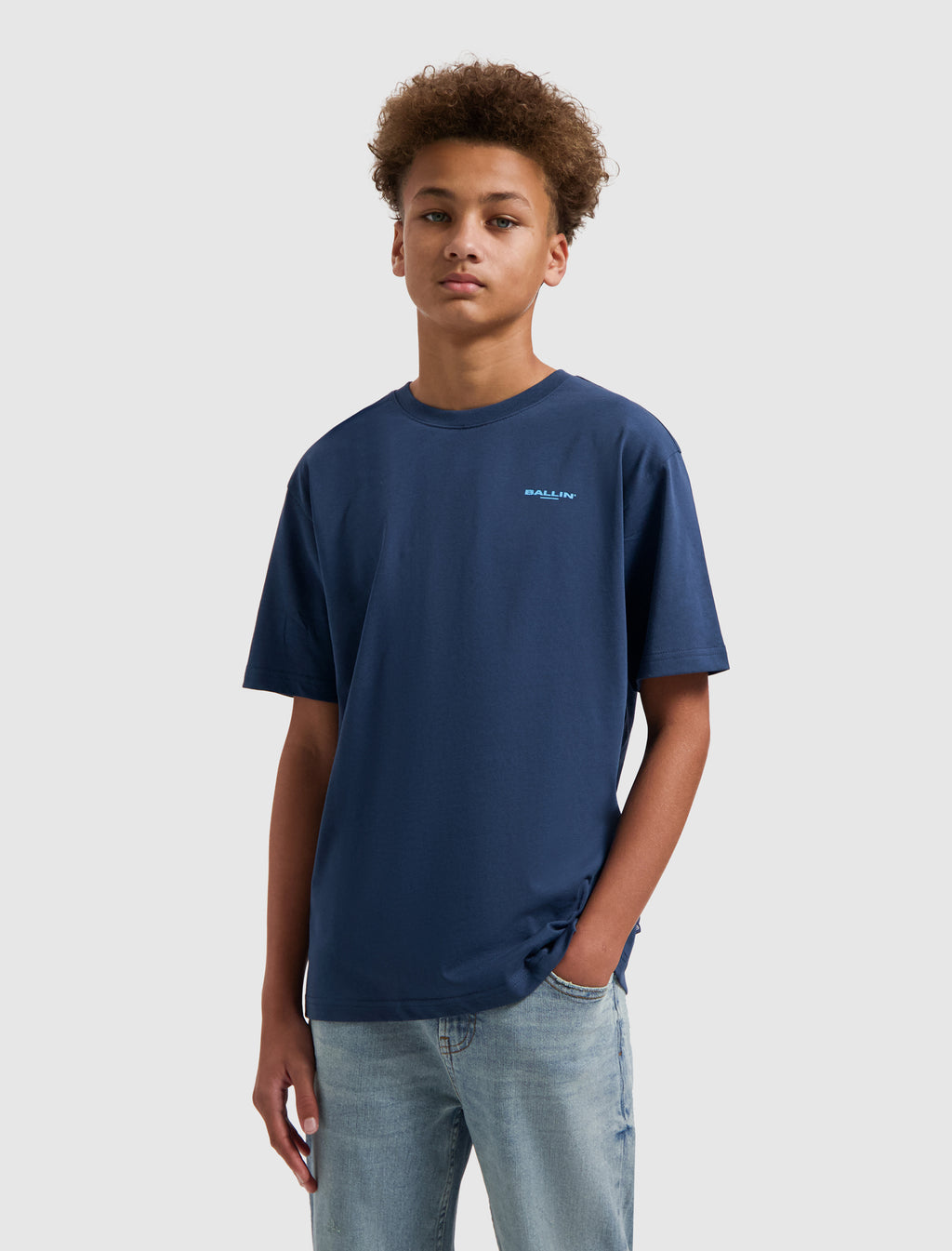 Junior Coral Overload T-shirt | Navy