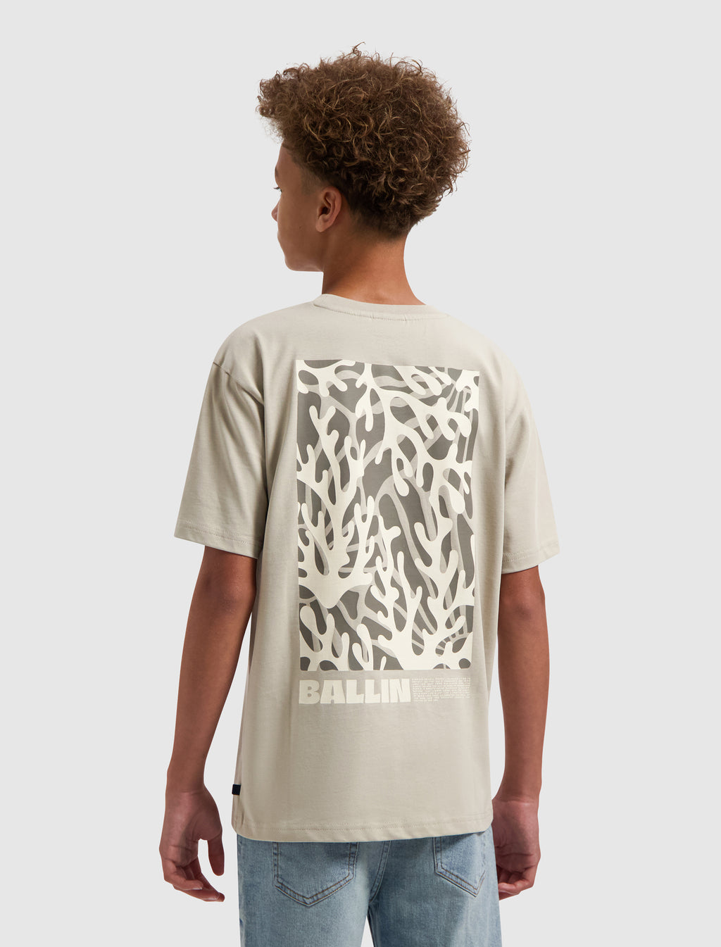Junior Coral Overload T-shirt | Taupe