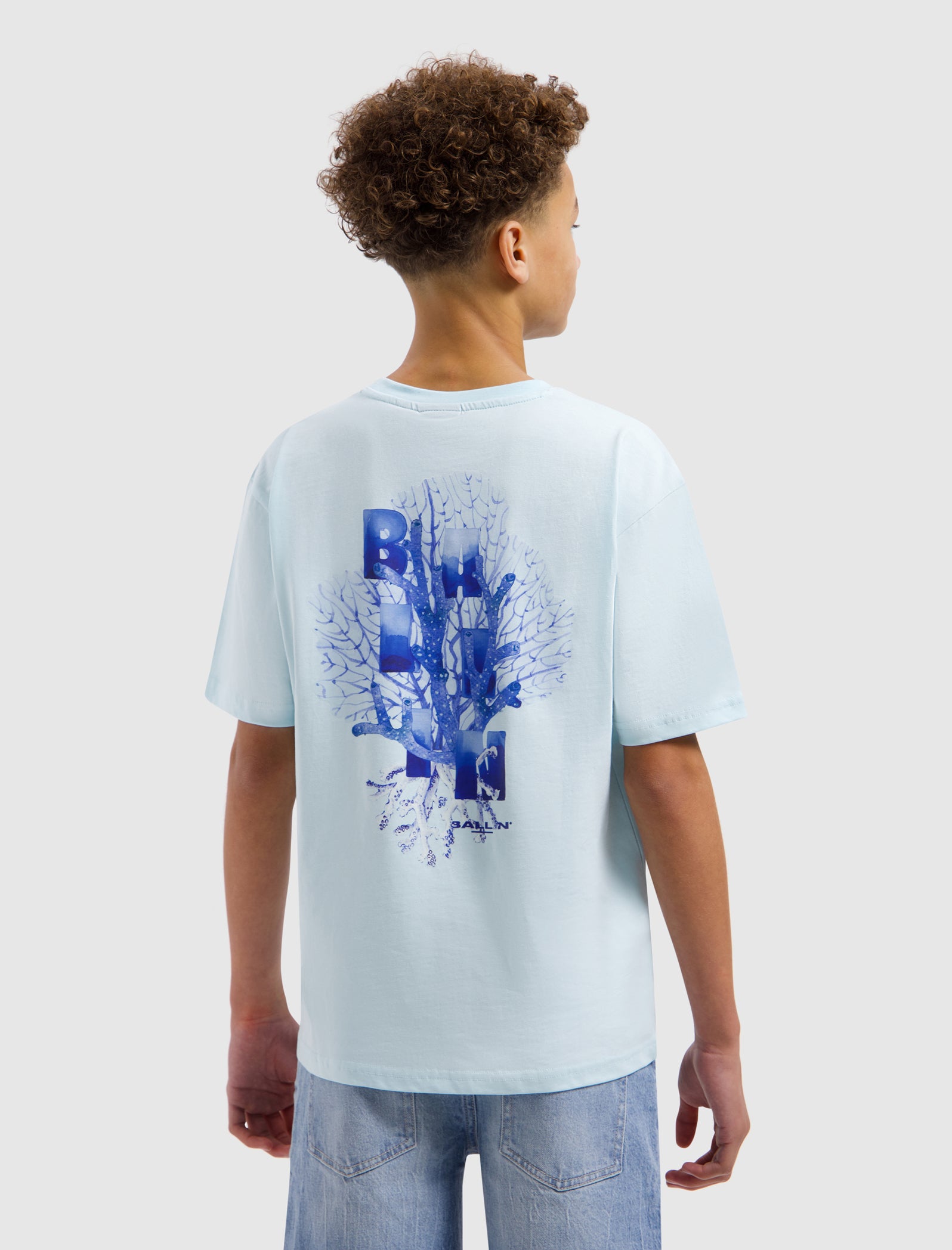 Junior Lost in Coral T-shirt | Light Blue
