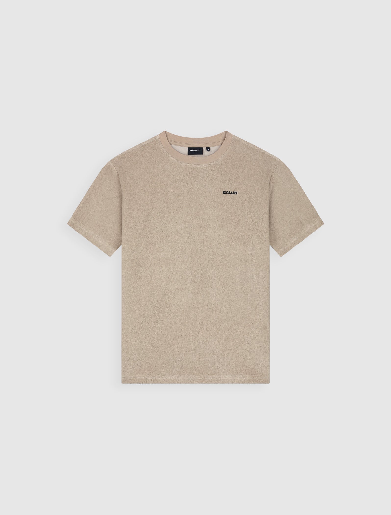 Junior Terry Logo T-shirt | Taupe