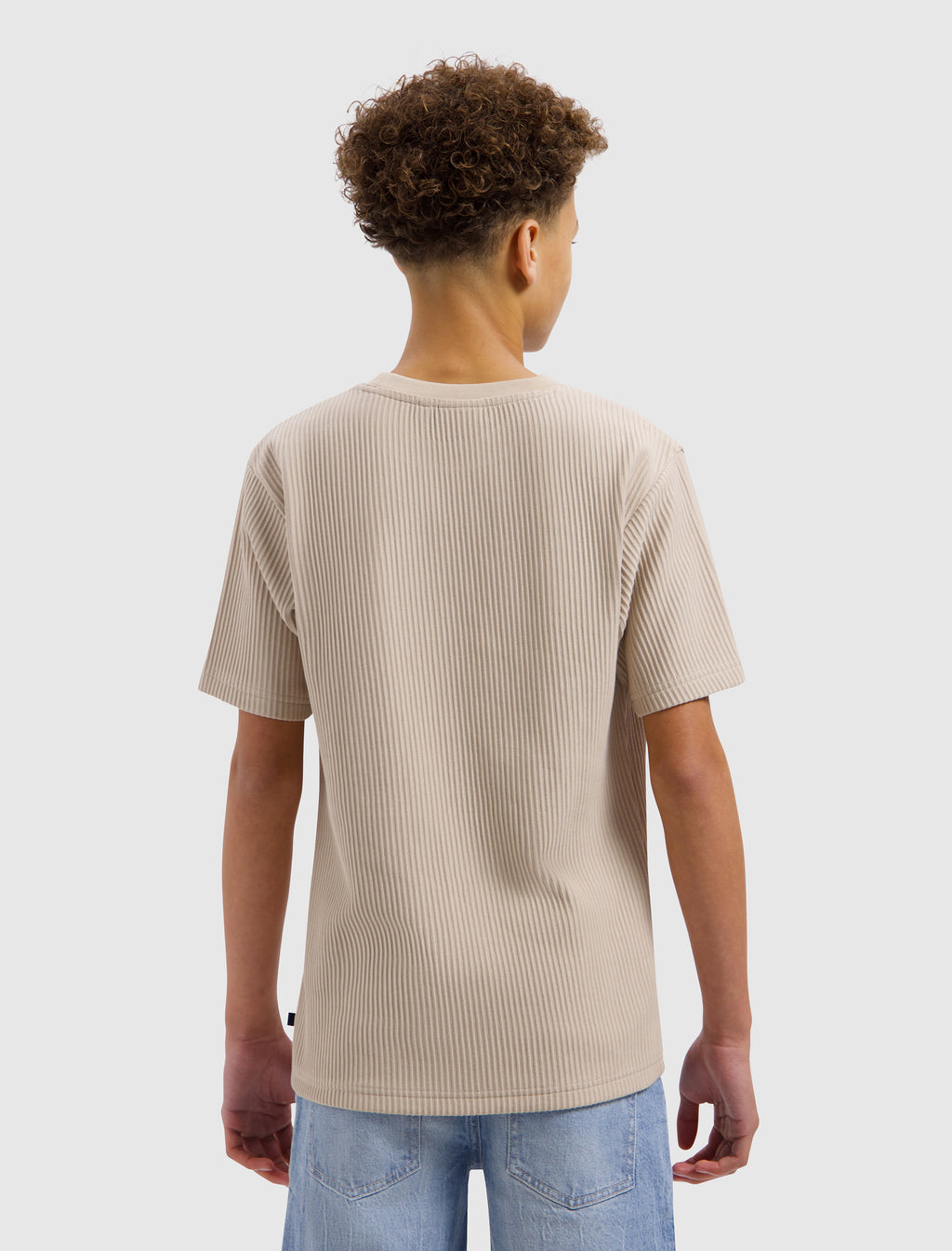 Junior Vertical Stripes T-shirt | Taupe