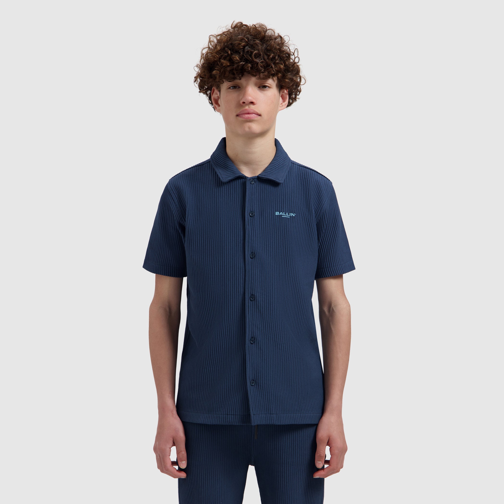 Junior Vertical Stripes Shirt | Navy