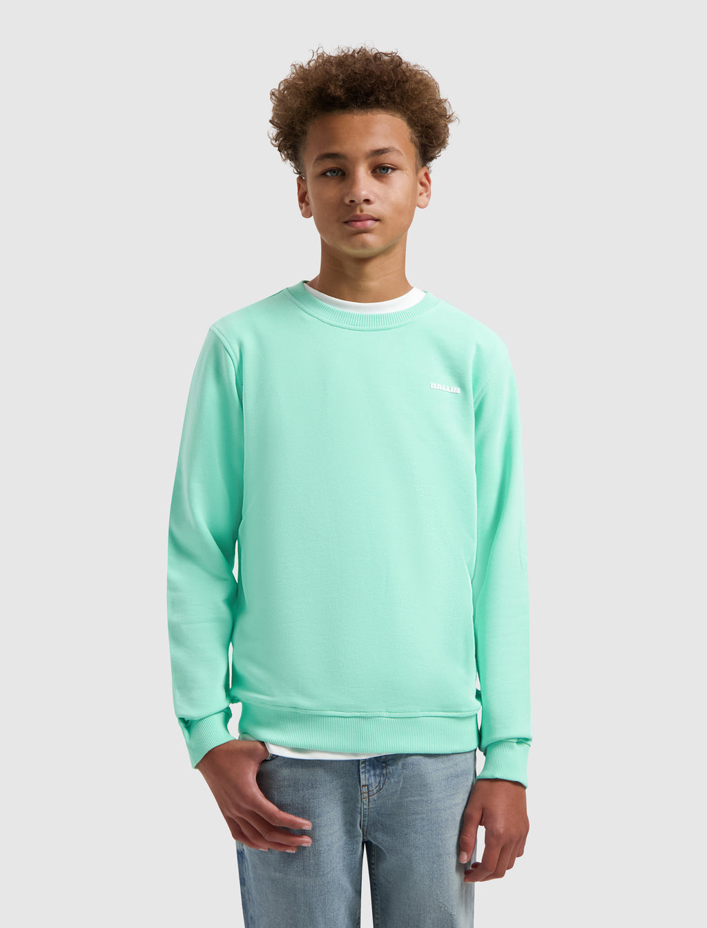 Junior Faded Waves Sweater | Mint