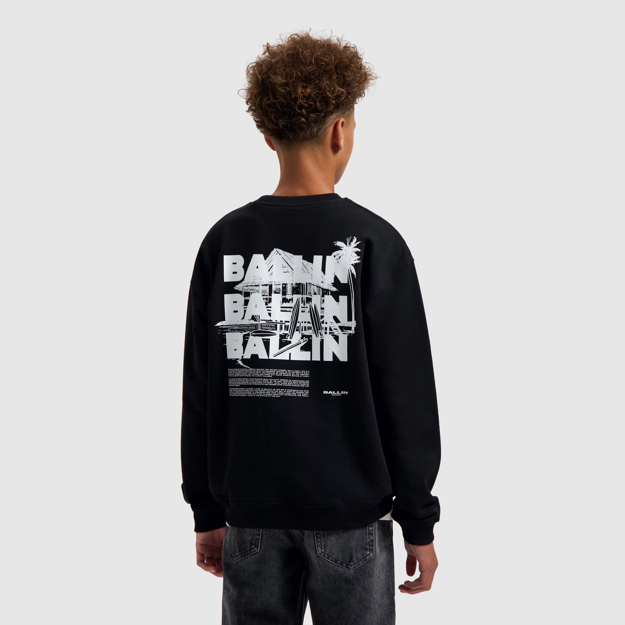 Junior Surfers Paradise House Sweater | Black