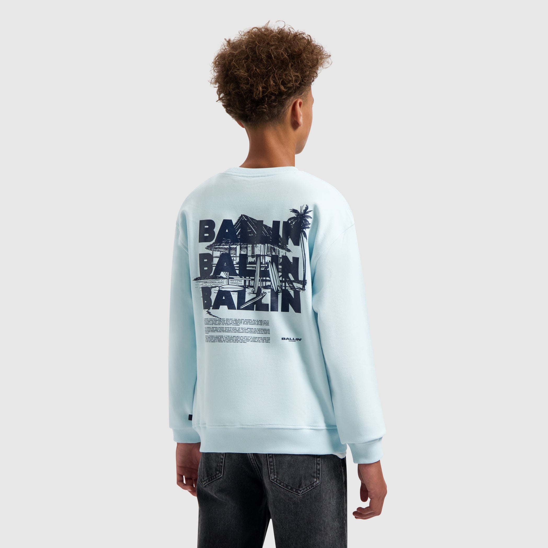 Junior Surfers Paradise House Sweater | Light Blue