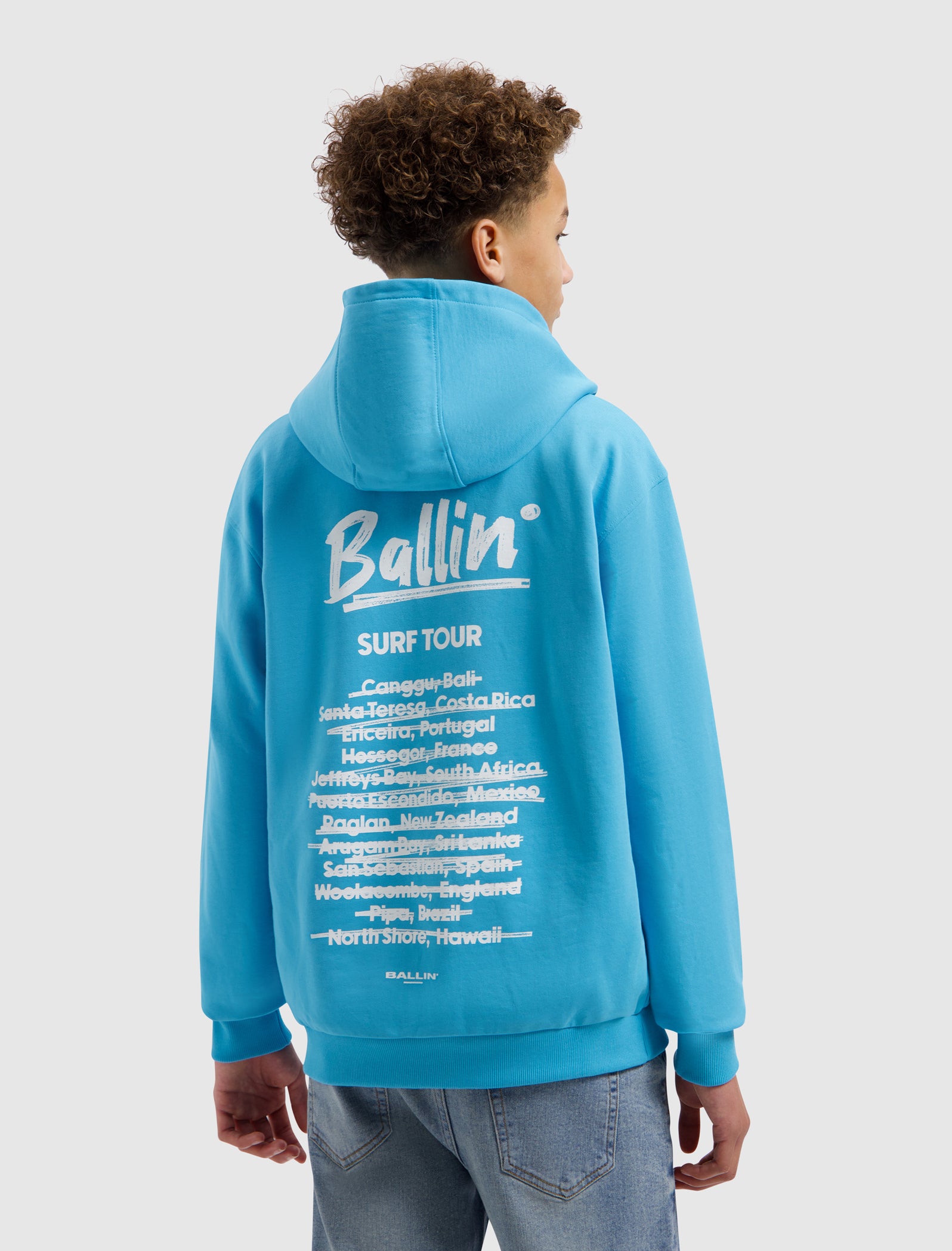 Junior Surf Tour Hoodie | Mid Blue