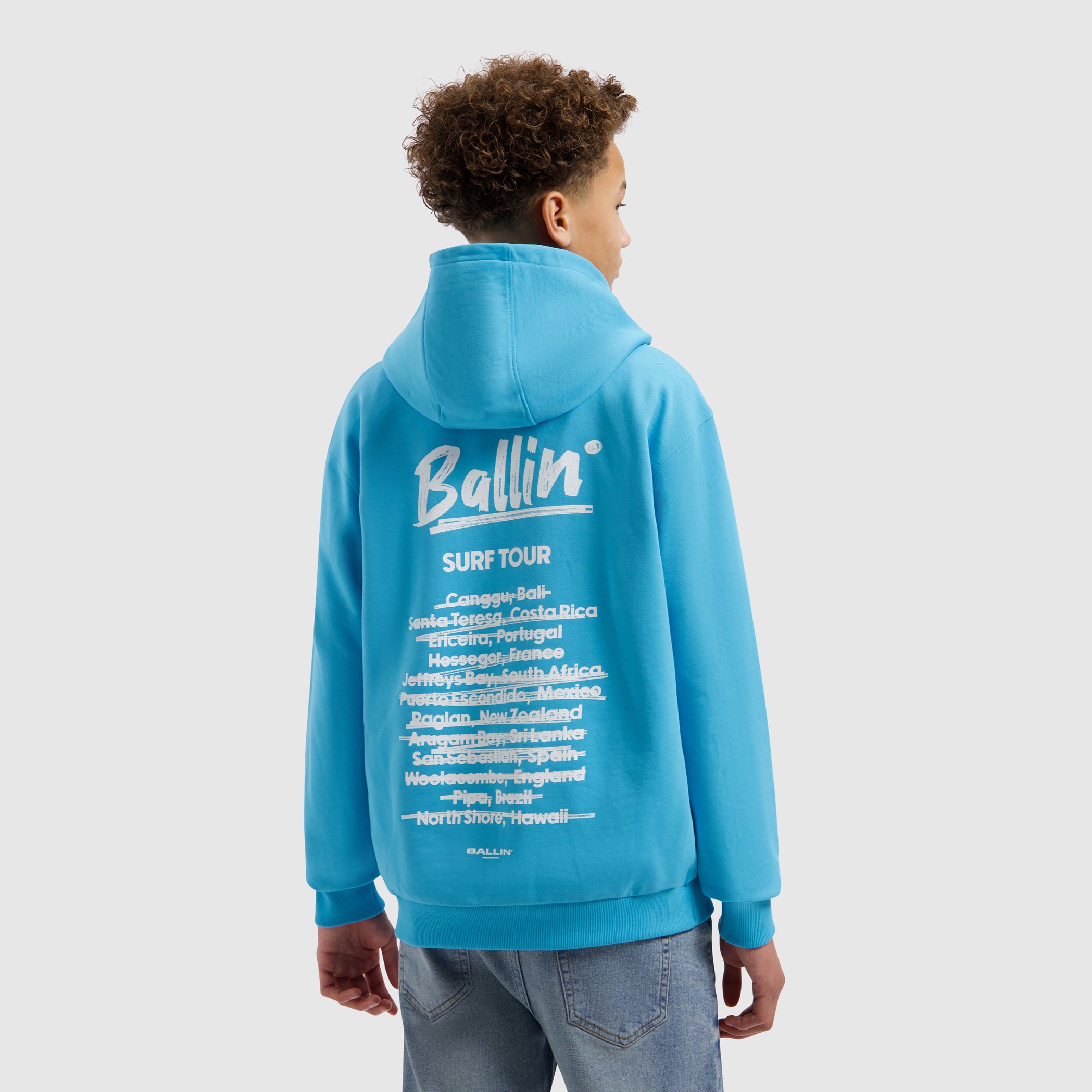 Junior Surf Tour Hoodie | Mid Blue