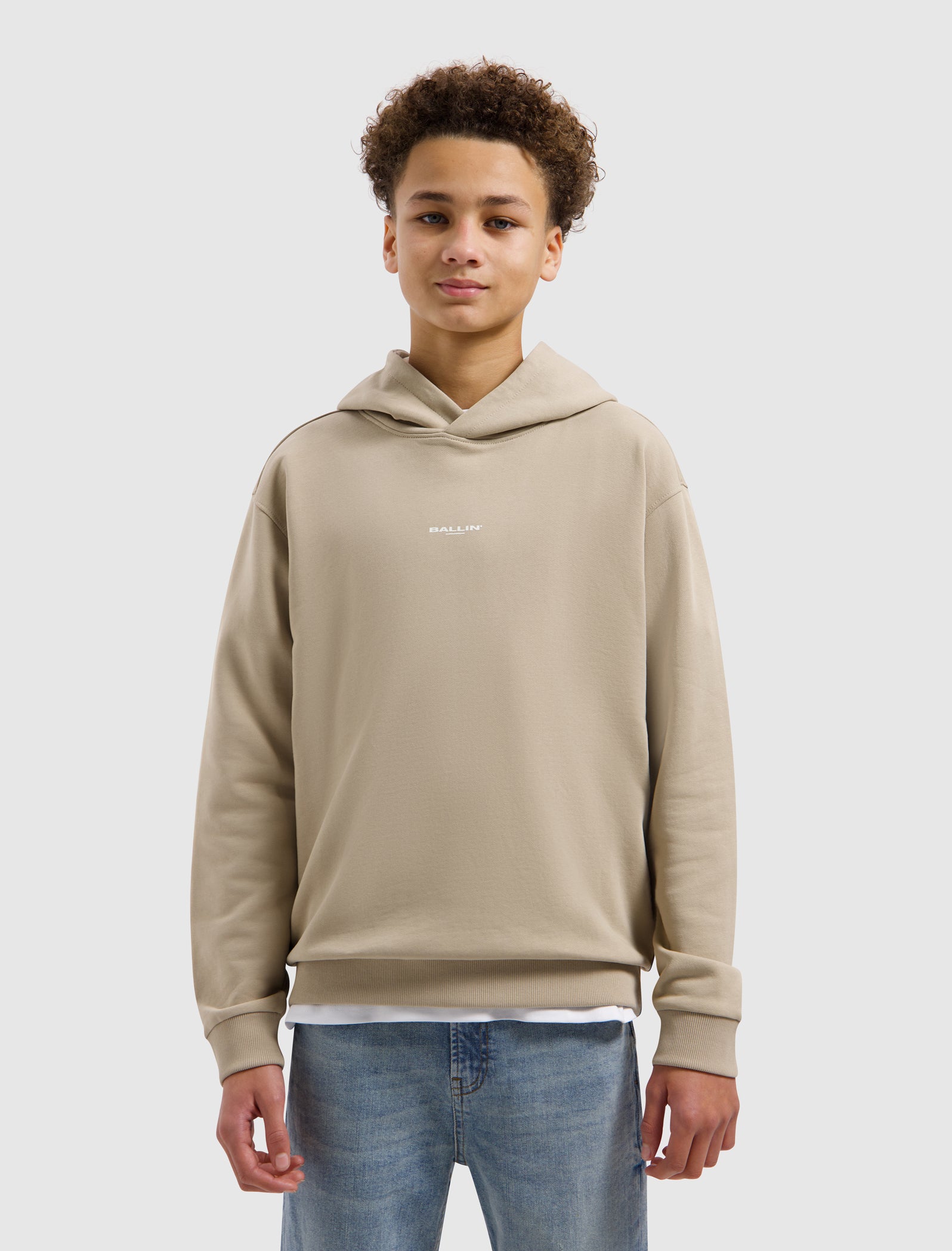 Junior Surf Tour Hoodie | Taupe