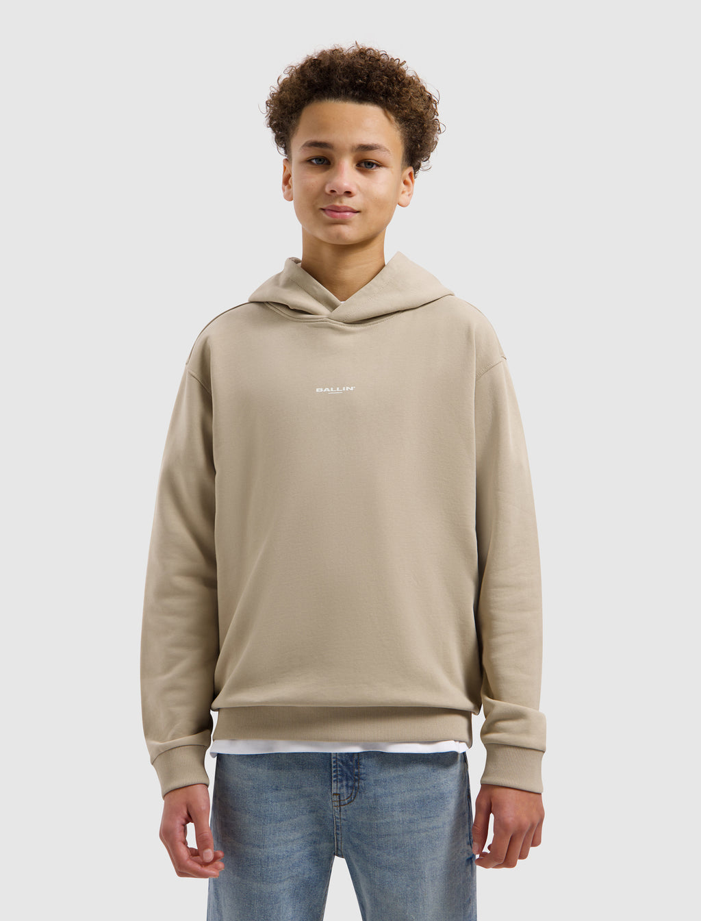 Junior Surf Tour Hoodie | Taupe
