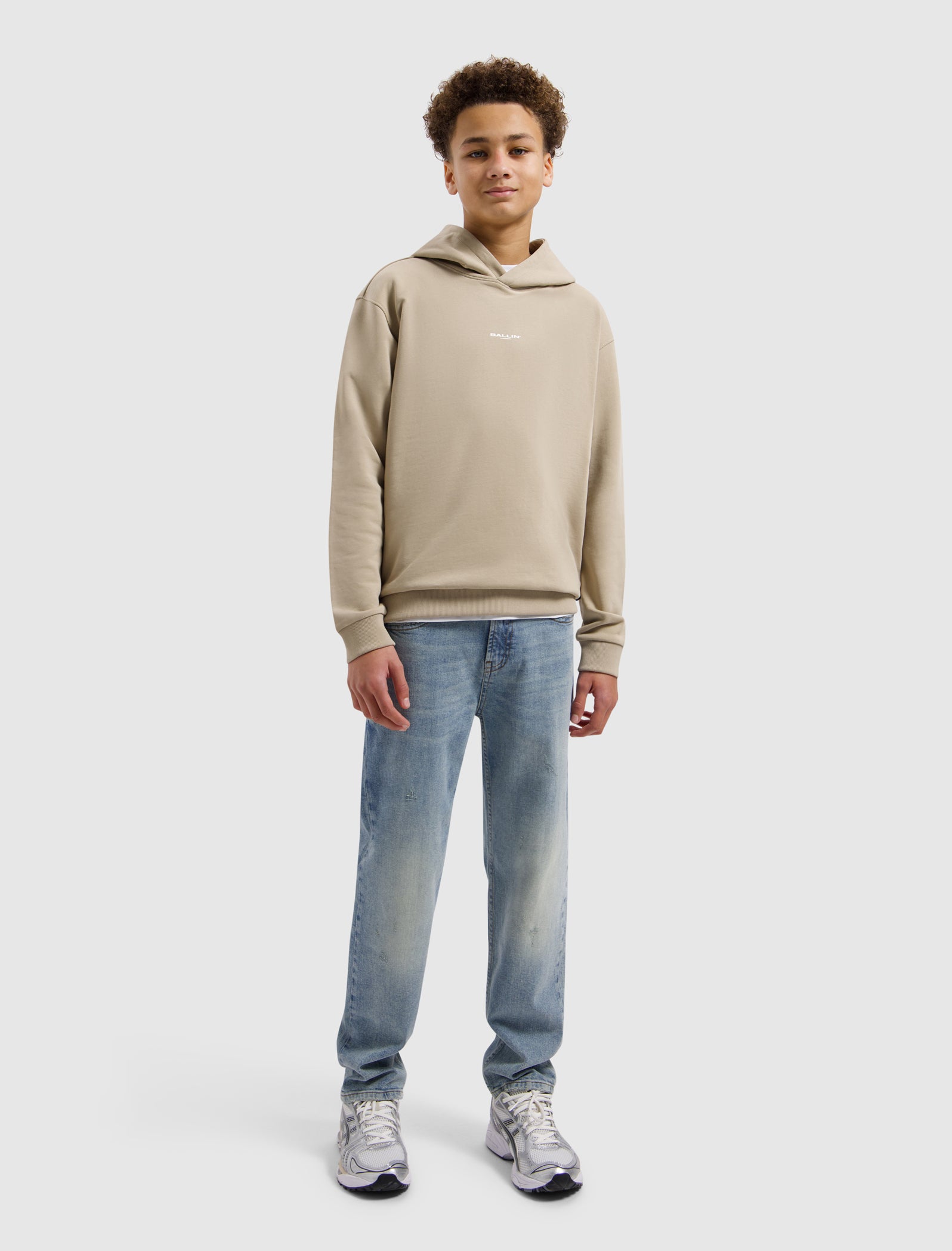 Junior Surf Tour Hoodie | Taupe