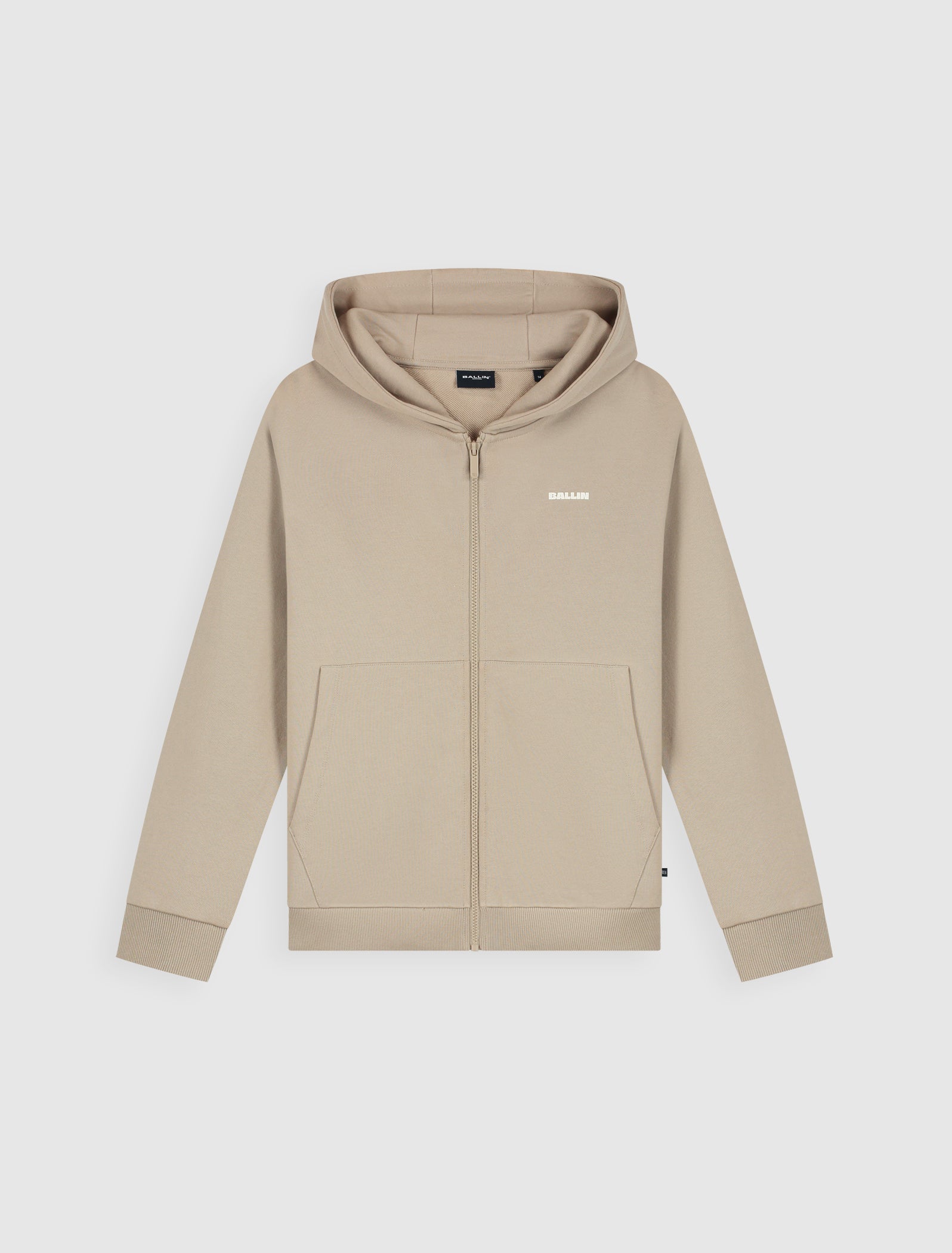 Junior Logo Hooded Vest | Taupe
