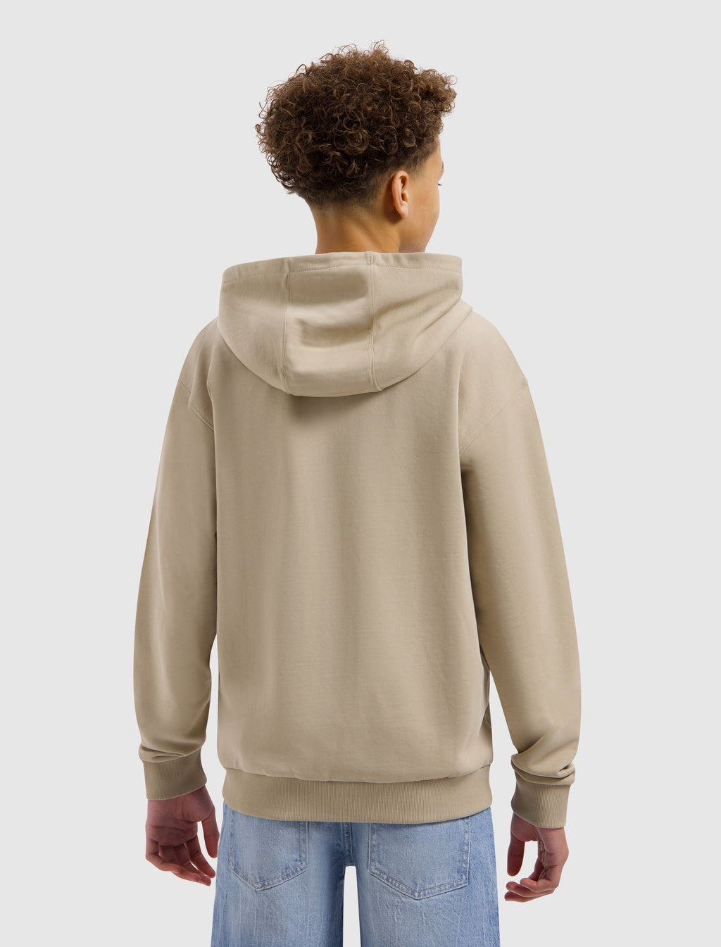 Junior Logo Hooded Vest | Taupe
