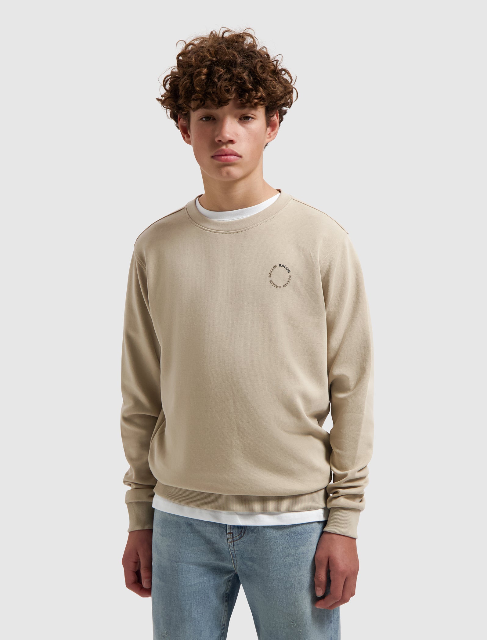 Junior Circle Logo Sweater | Taupe