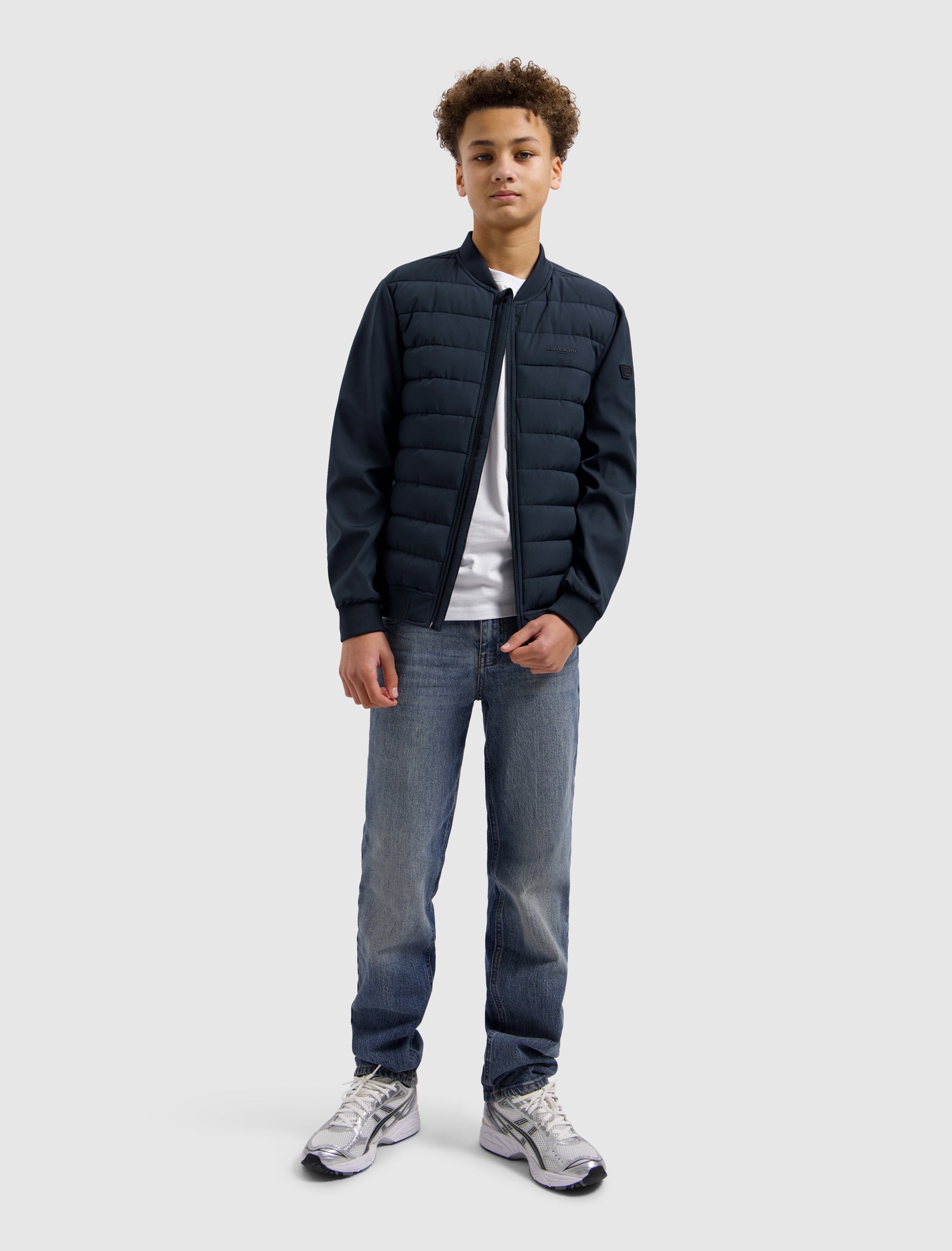 Junior Padded Softshell Jacket | Navy