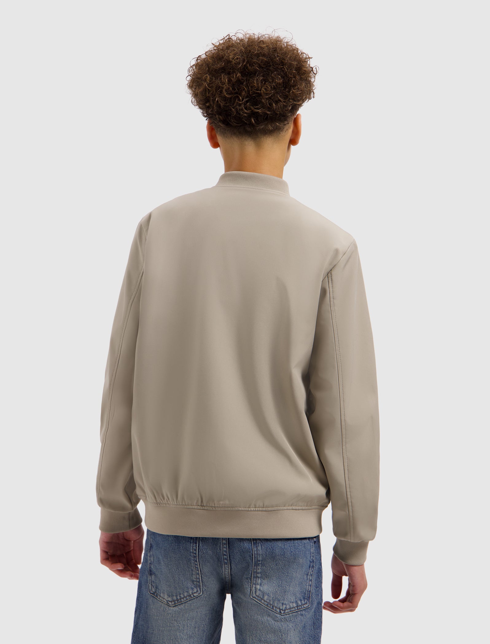 Junior Padded Softshell Jacket | Taupe