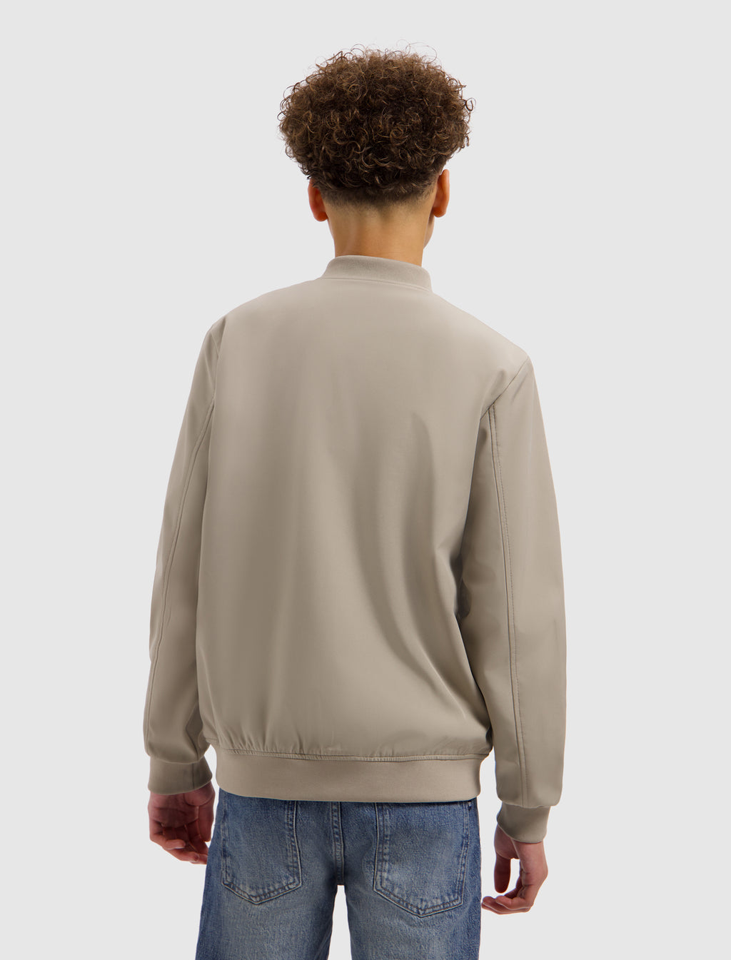 Junior Padded Softshell Jacket | Taupe