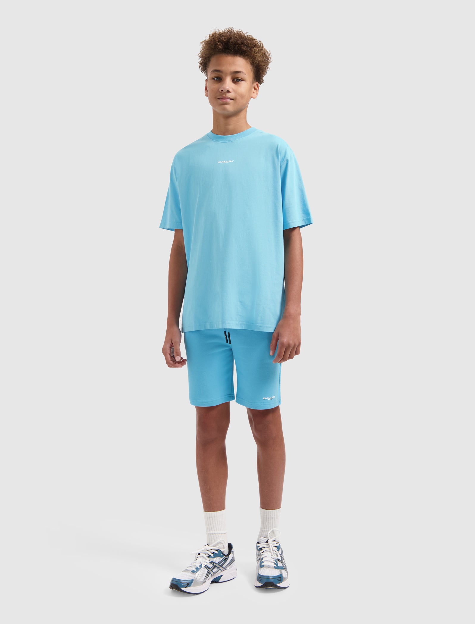 Junior Original Logo Short | Mid Blue
